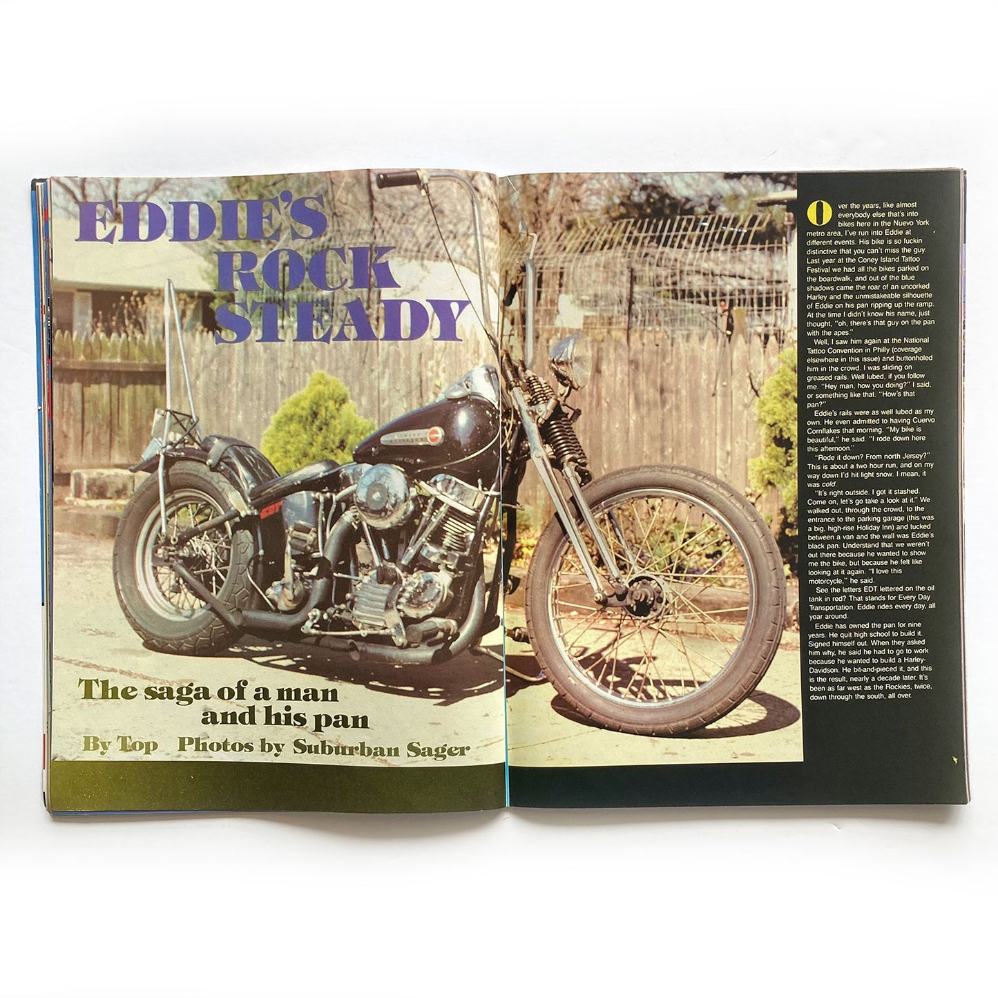 Iron Horse Magazine Issue 92, August 1990, nude centrefold