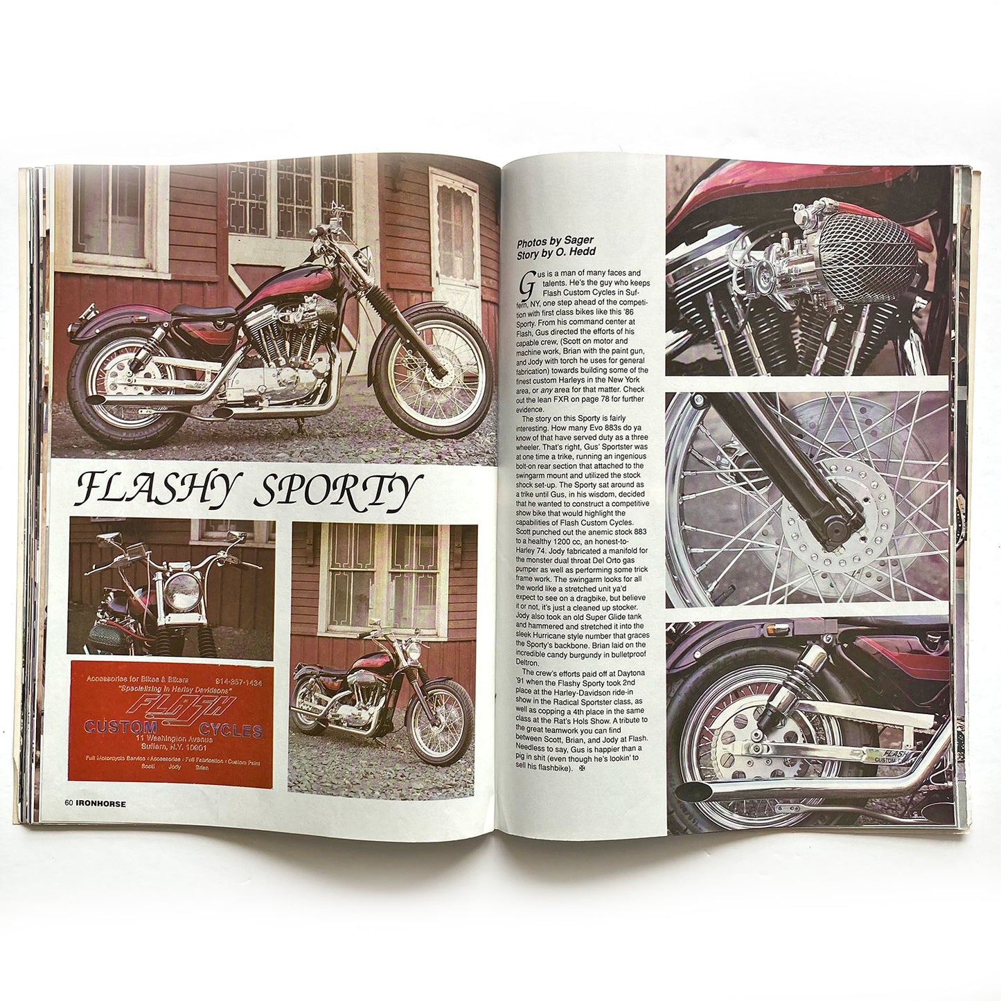 Iron Horse Magazine Issue 104, March 1992, nude centrefold