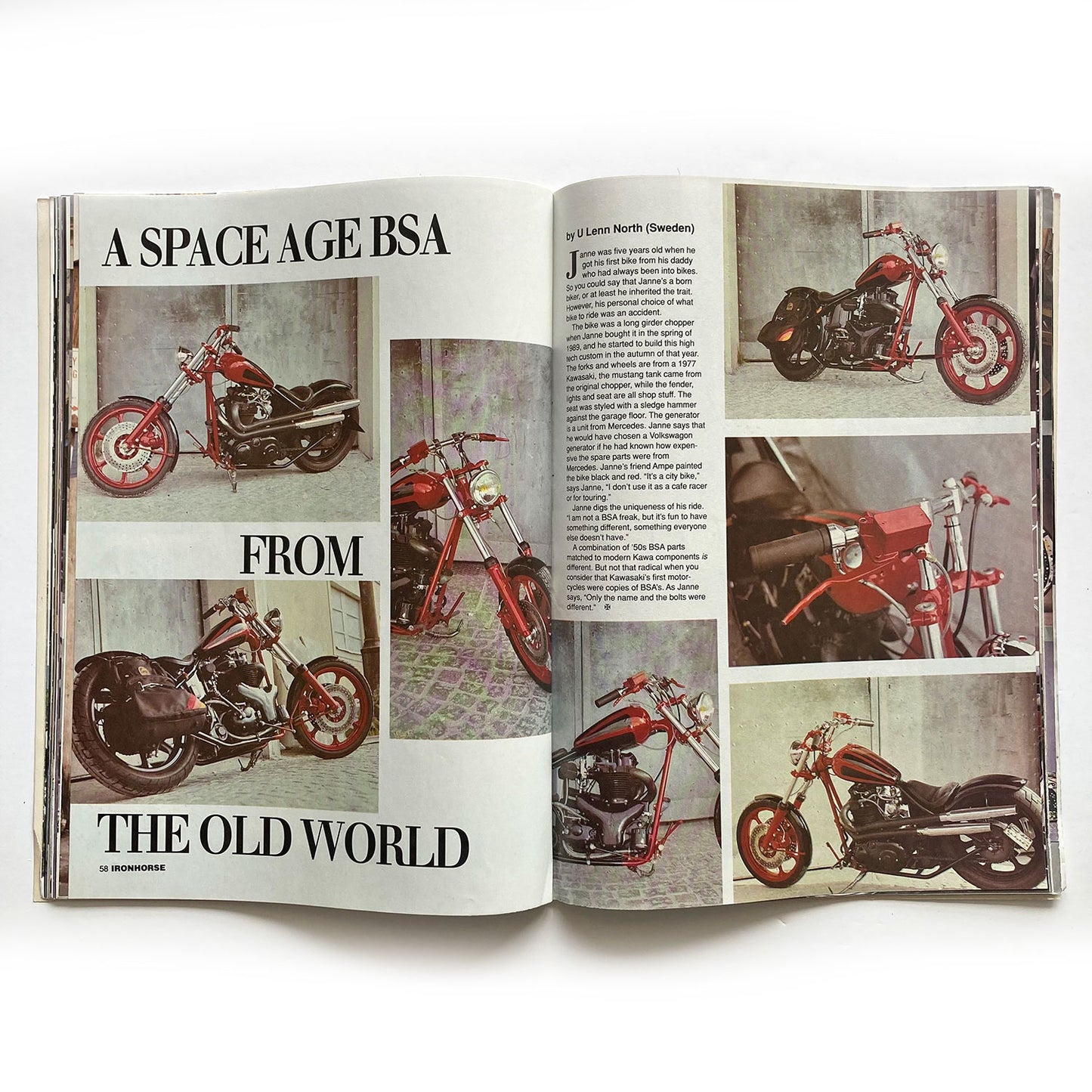 Iron Horse Magazine Issue 104, March 1992, nude centrefold