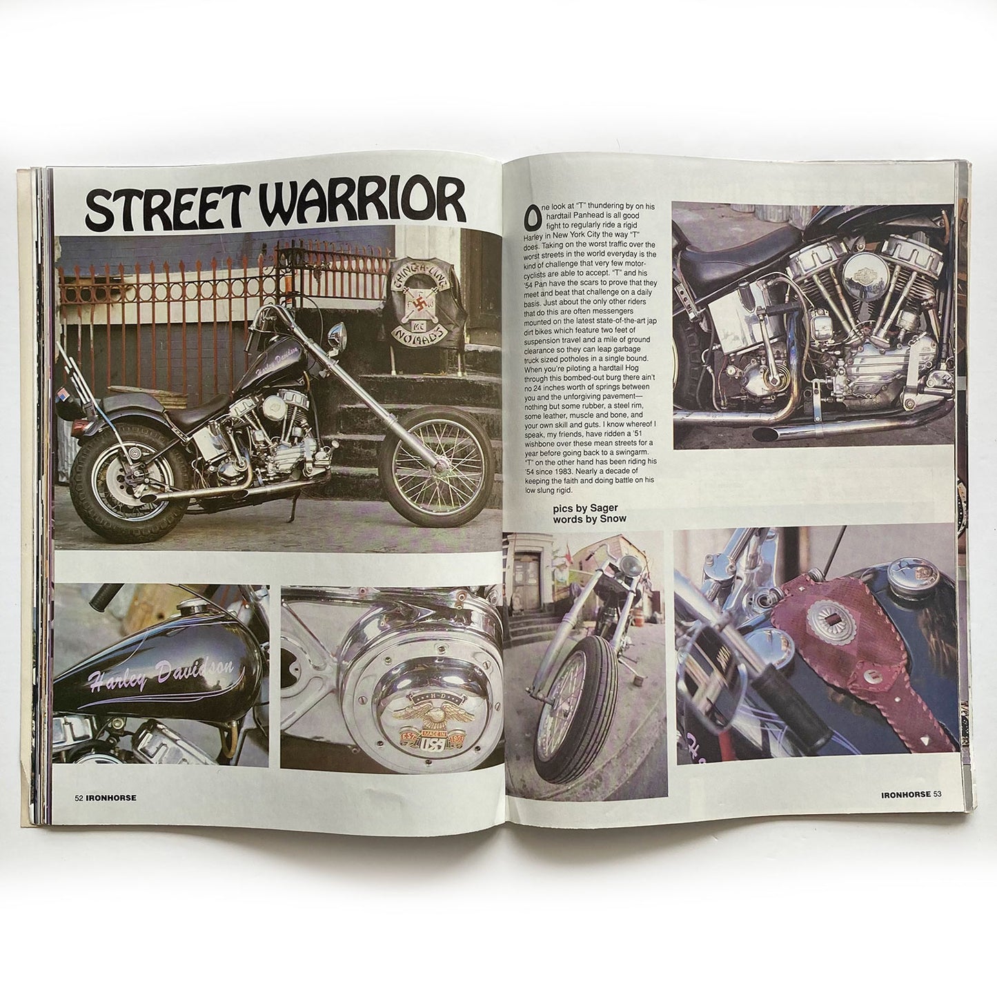 Iron Horse Magazine Issue 104, March 1992, nude centrefold