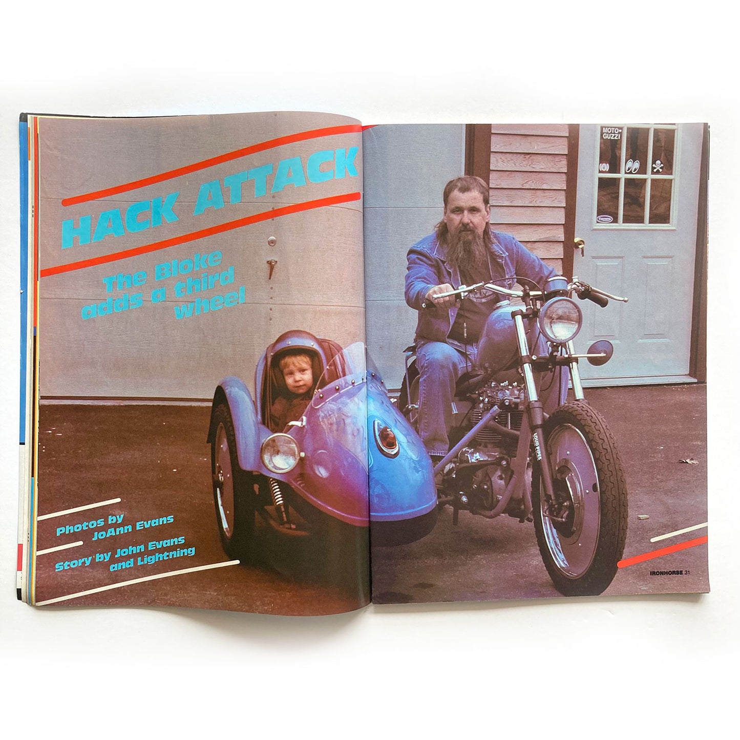Iron Horse Magazine Issue 92, August 1990, nude centrefold