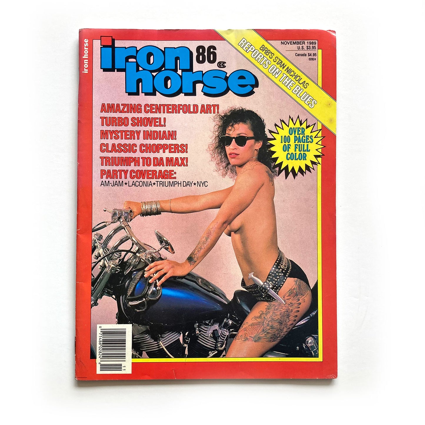 Iron Horse Magazine Issue 86, November 1989, nude centrefold