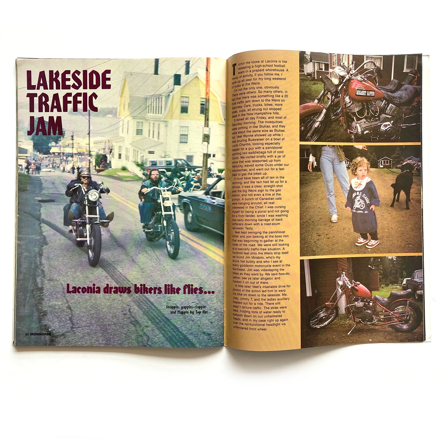 Iron Horse Magazine Issue 86, November 1989, nude centrefold