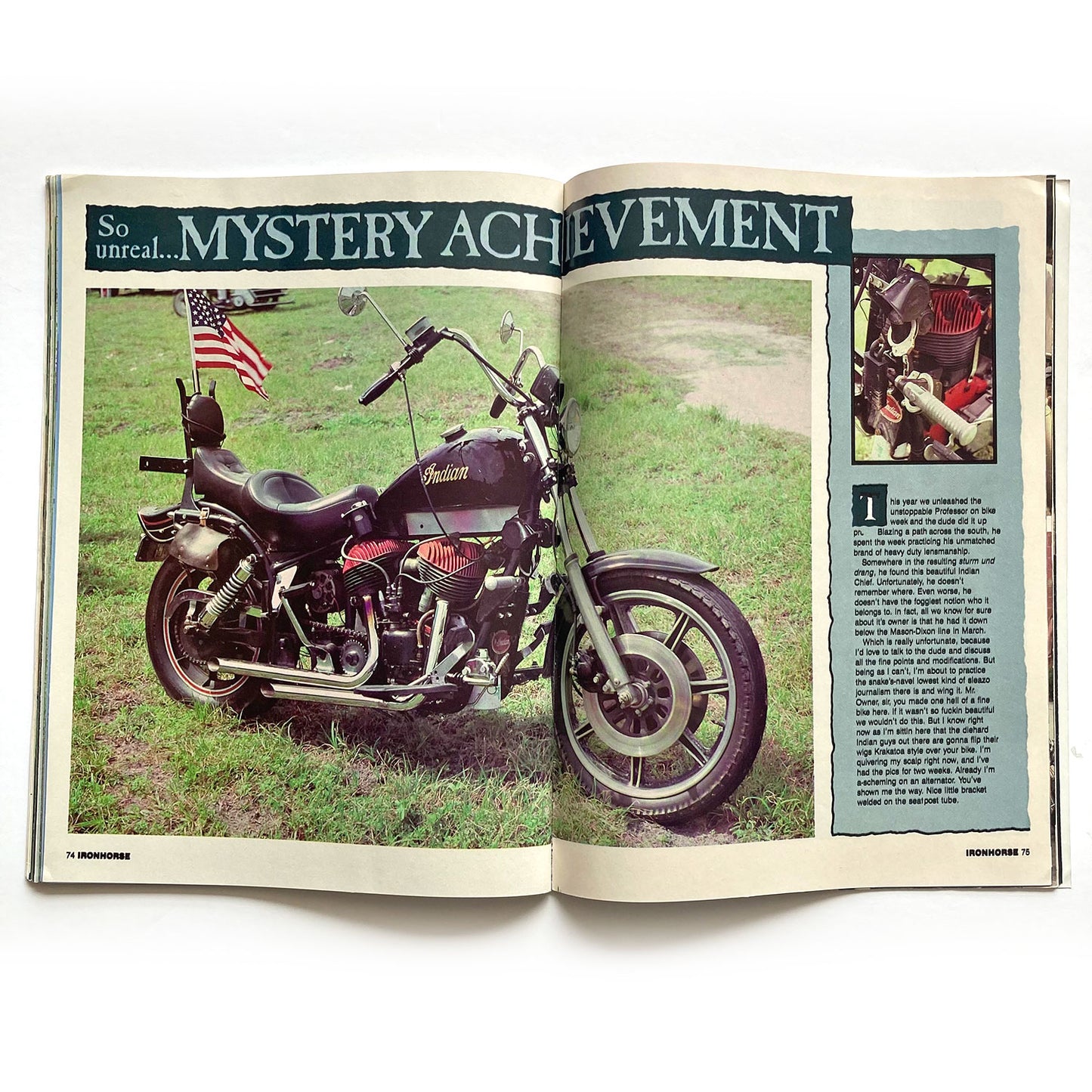 Iron Horse Magazine Issue 86, November 1989, nude centrefold