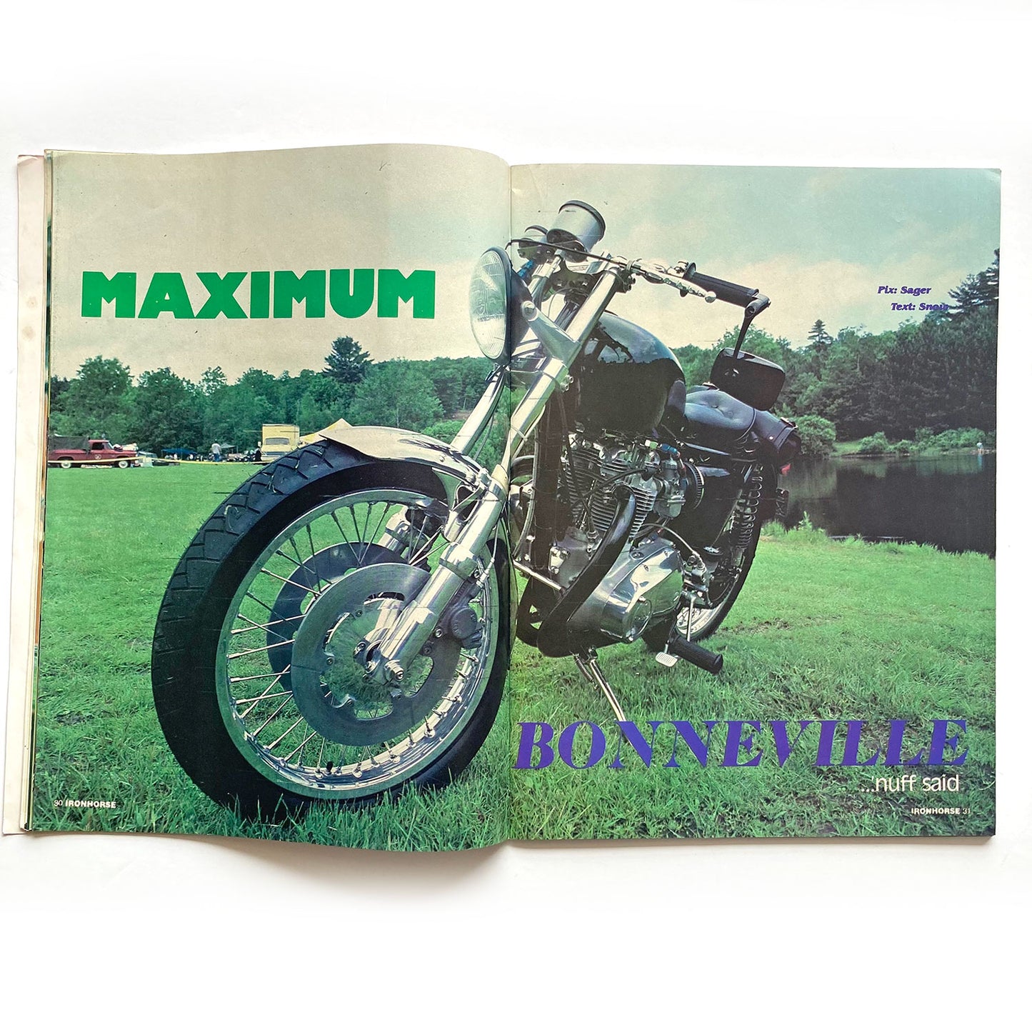 Iron Horse Magazine Issue 86, November 1989, nude centrefold