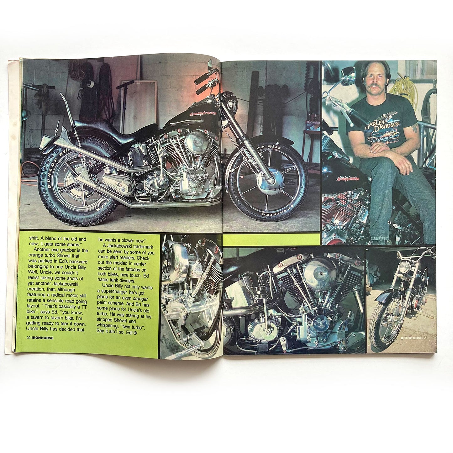 Iron Horse Magazine Issue 86, November 1989, nude centrefold