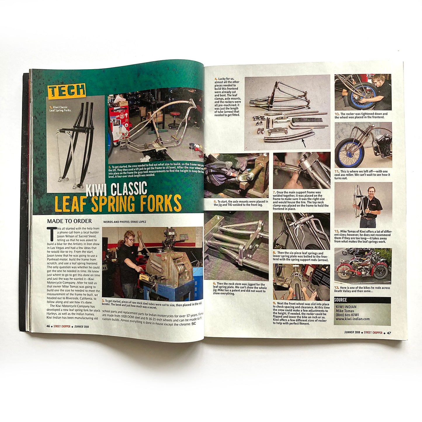 Street Chopper magazine, Summer 2008, Max Schaaf, Powerplant Choppers