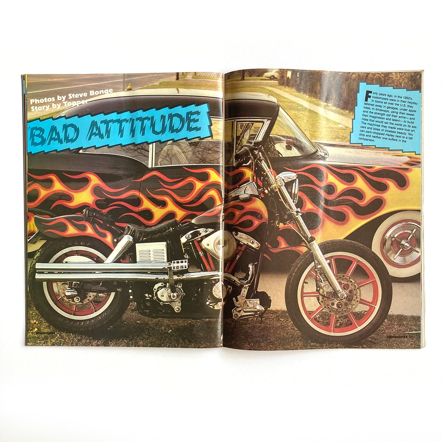 Iron Horse Magazine Issue 90, May 1990, nude centrefold