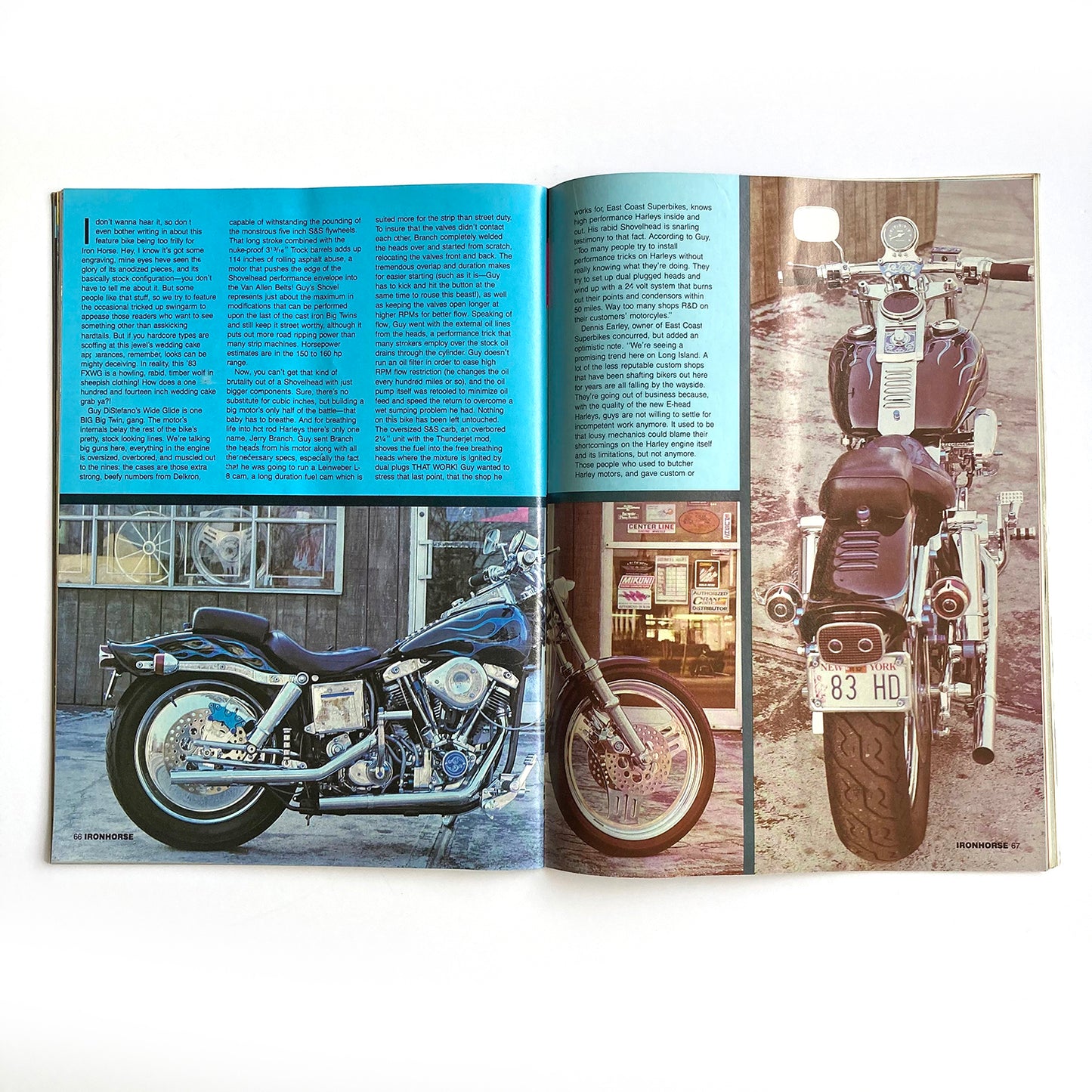 Iron Horse Magazine Issue 90, May 1990, nude centrefold
