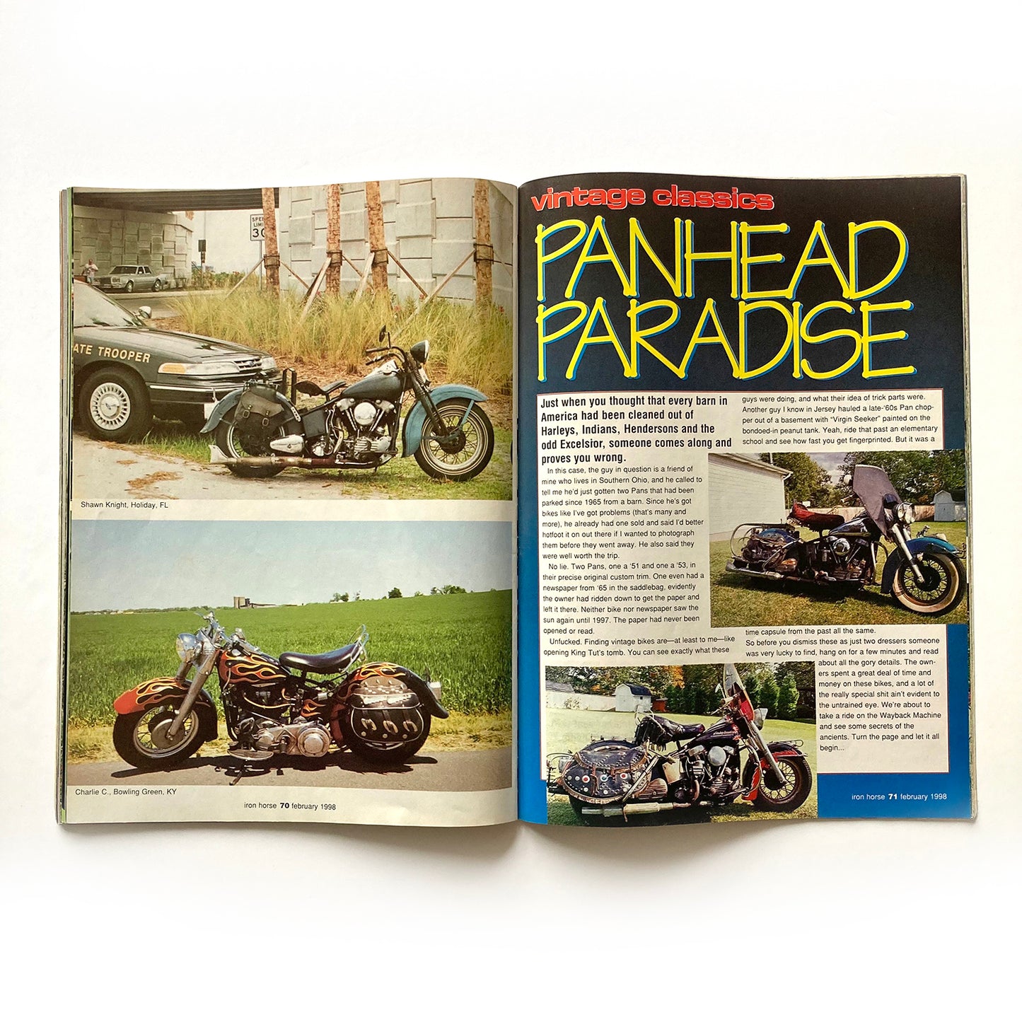 Iron Horse Magazine Issue 157, February 1998, nude centrefold