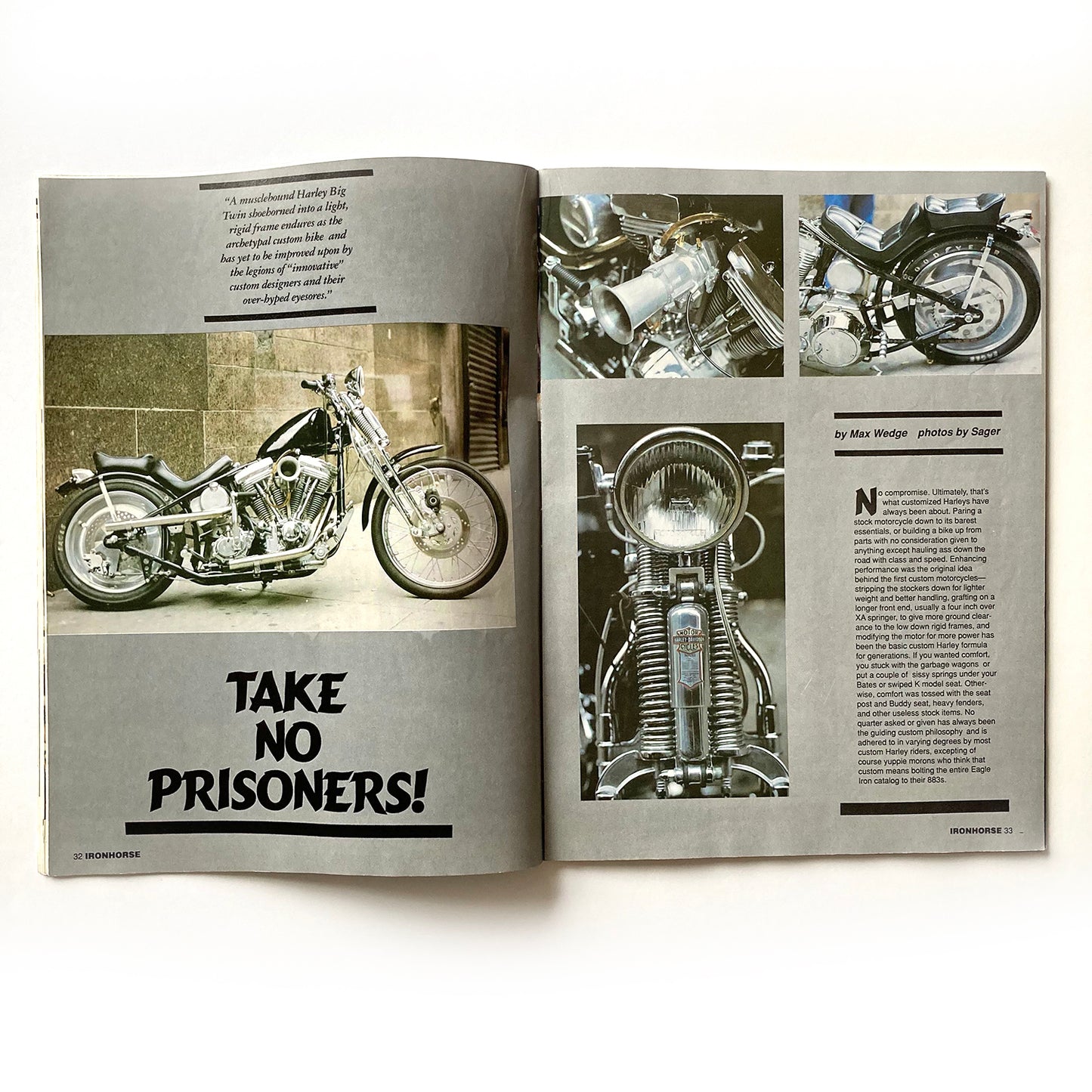 Iron Horse Magazine Issue 112, March 1993, nude centrefold