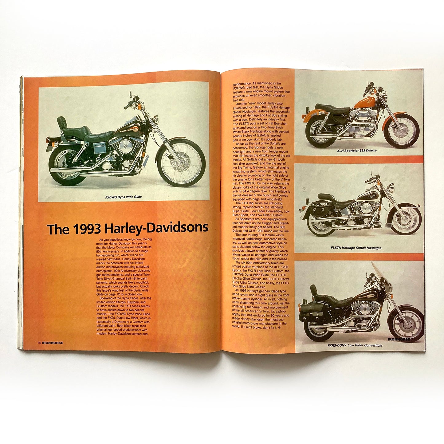 Iron Horse Magazine Issue 112, March 1993, nude centrefold