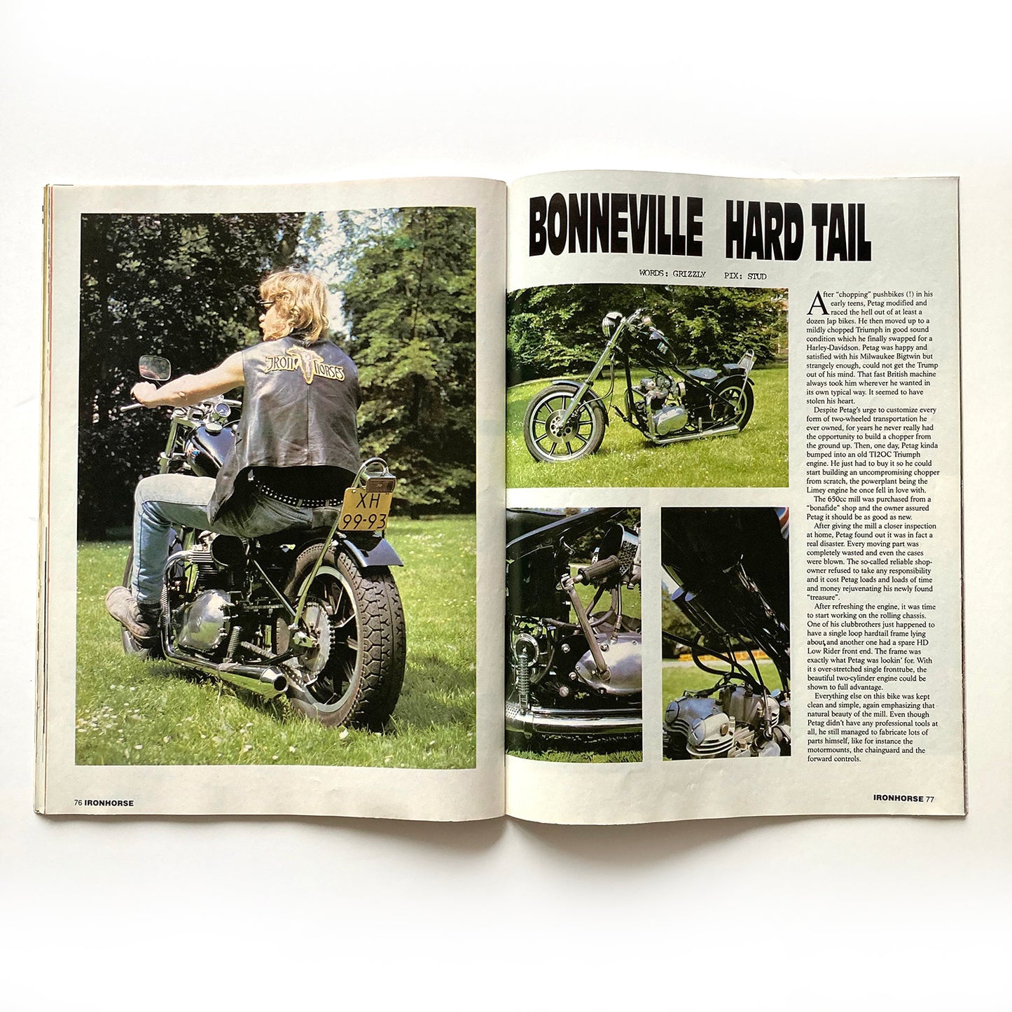 Iron Horse Magazine Issue 112, March 1993, nude centrefold
