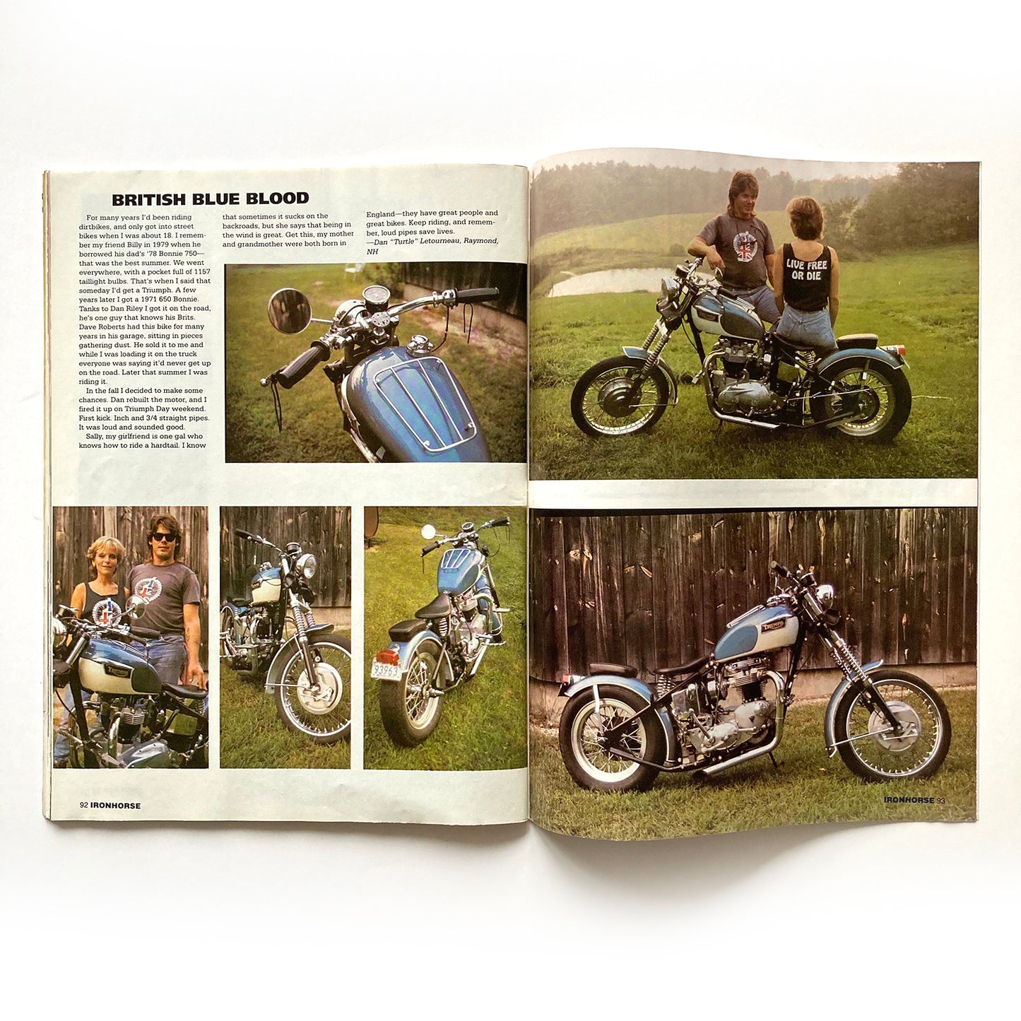 Iron Horse Magazine Issue 112, March 1993, nude centrefold