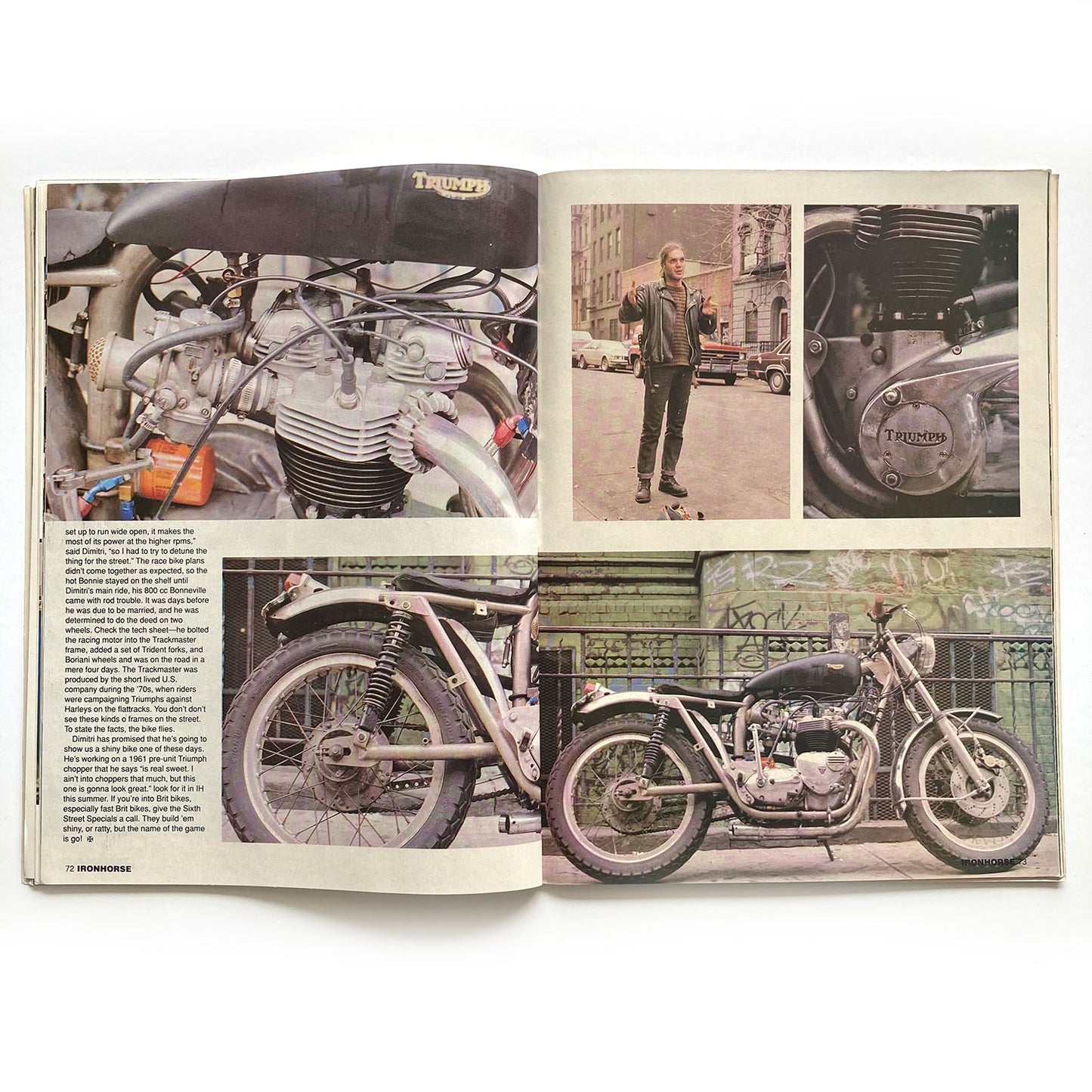 Iron Horse Magazine Issue 105, April 1992, nude centrefold