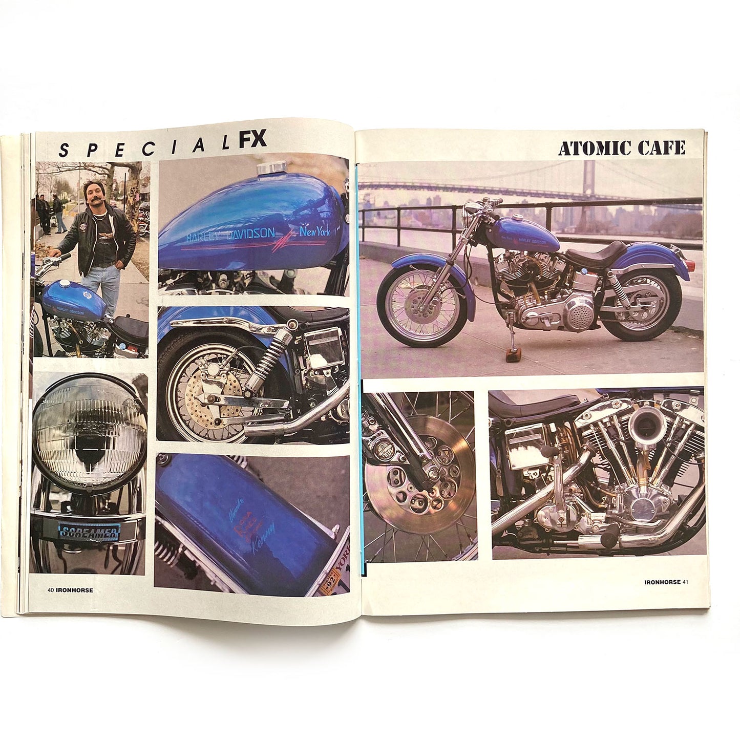 Iron Horse Magazine Issue 105, April 1992, nude centrefold