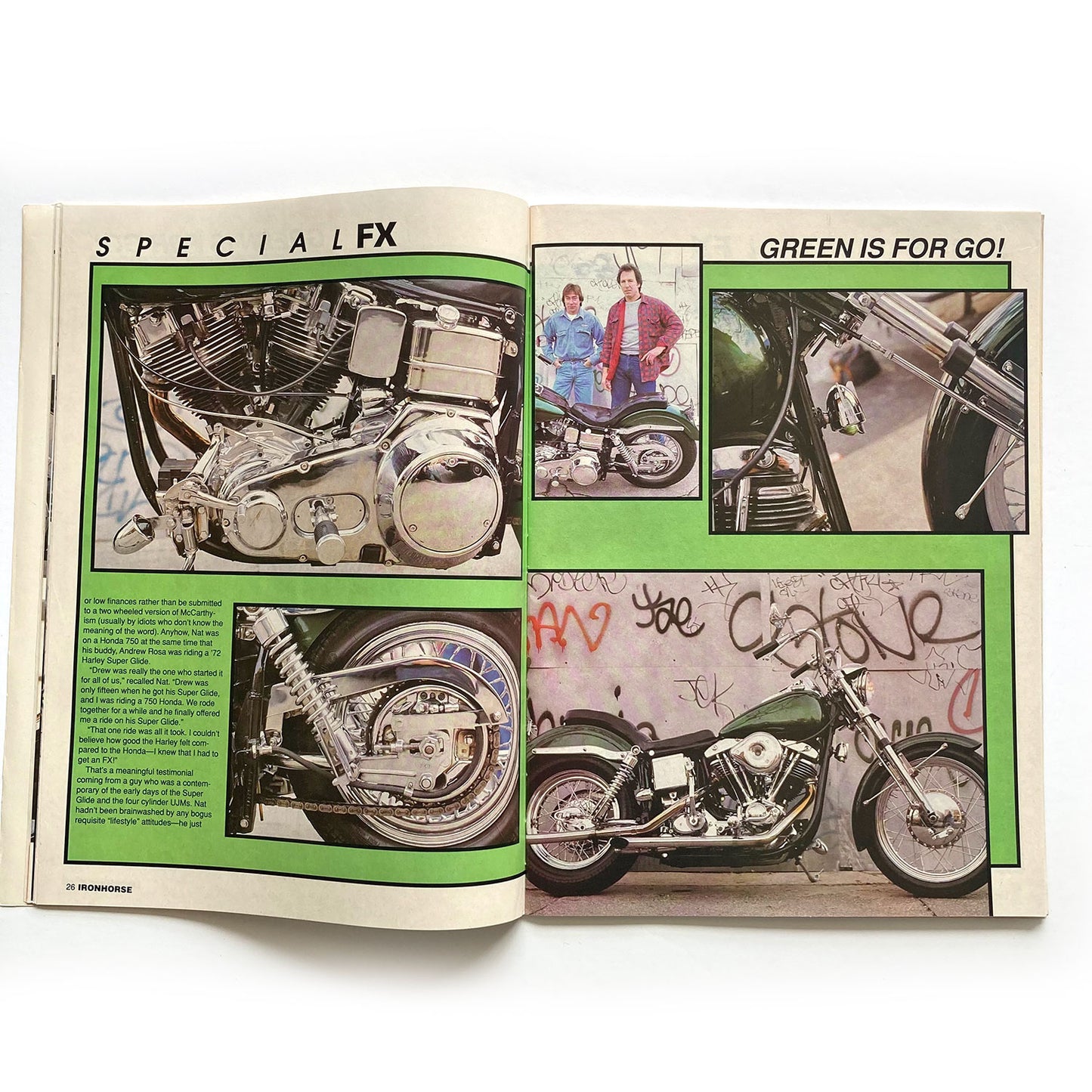 Iron Horse Magazine Issue 105, April 1992, nude centrefold