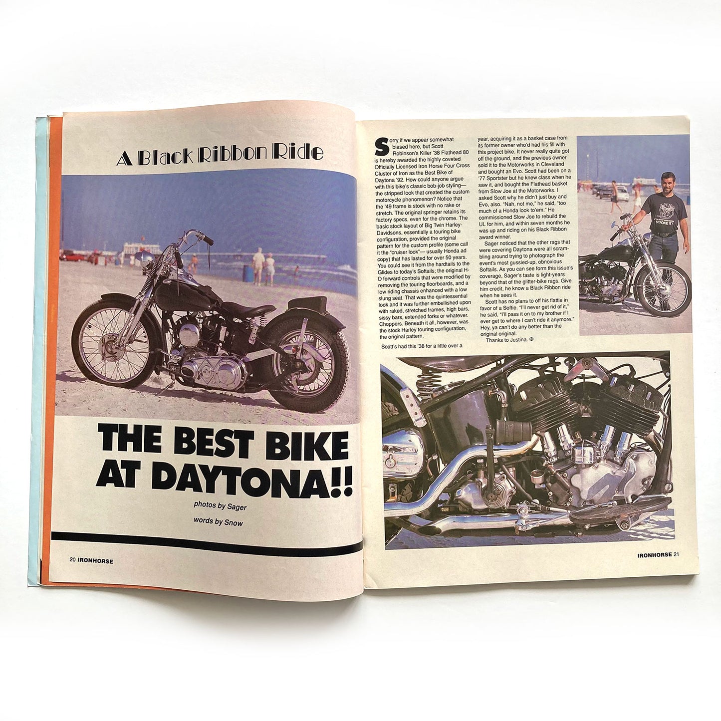 Iron Horse Magazine Issue 107, June 1992, Daytona special