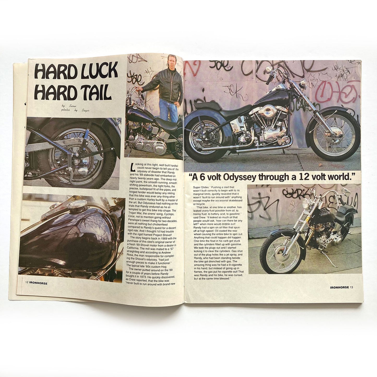 Iron Horse Magazine Issue 105, April 1992, nude centrefold