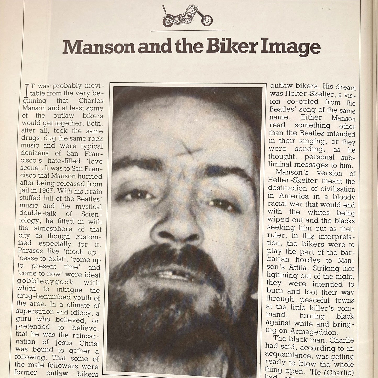 Barbarians On Wheels Hardback Book, First Edition, 1977