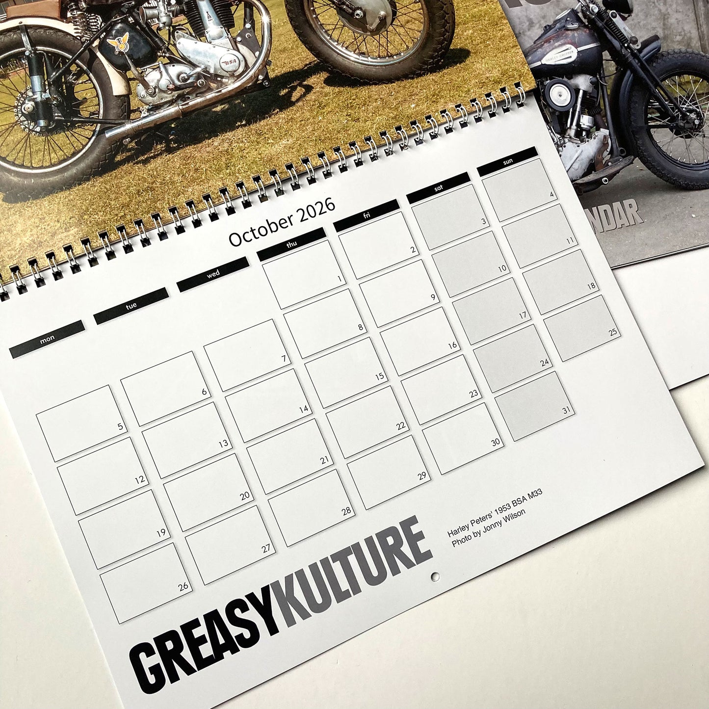 Greasy Kulture 2026 Wall Calendar