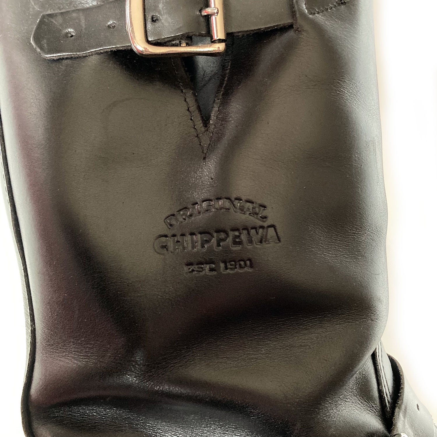 Chippewa 'black tag' heritage soft toe engineer boots, UK8.5/US9.5 (fits UK9)