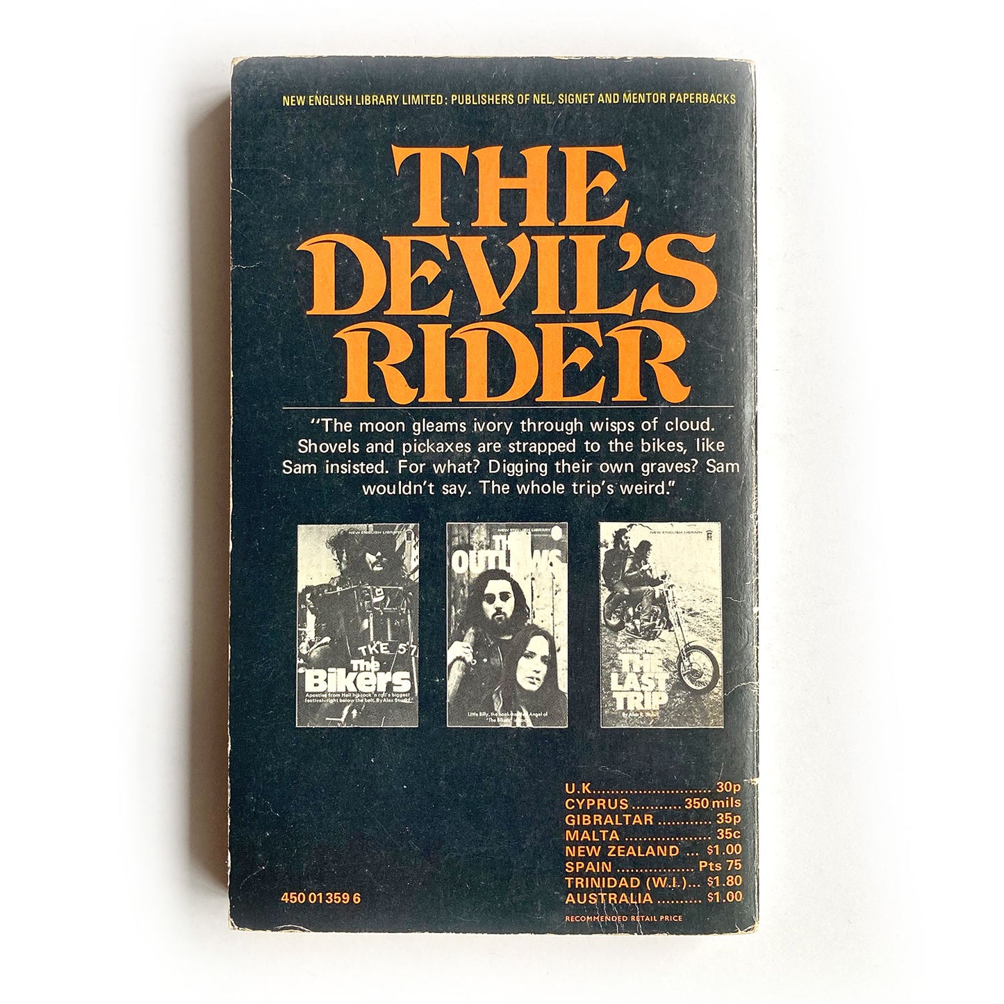 The Devil's Rider by Alex R. Stuart, New English Library paperback, 1973