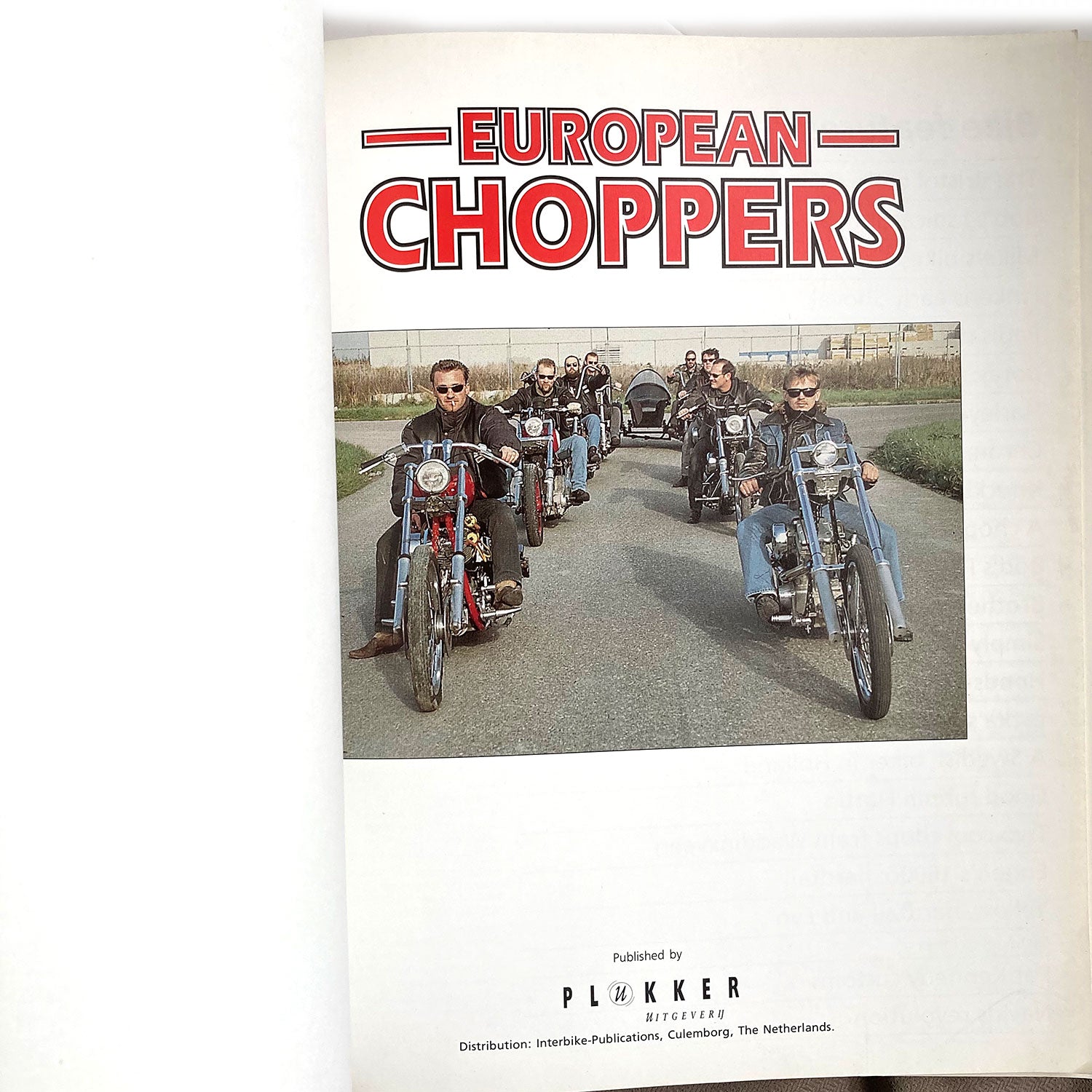 European Choppers soft cover book by T. Grizzly Beerepoot, 1993