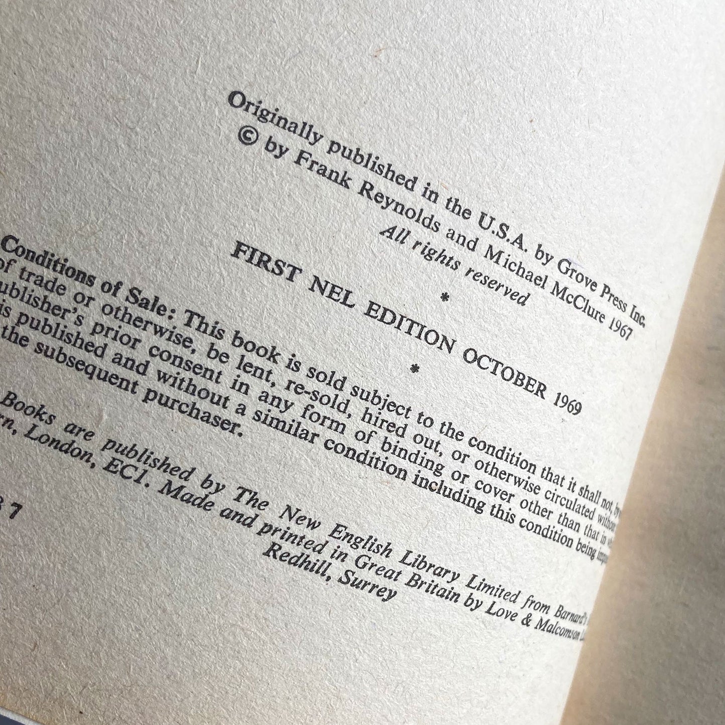 Freewheelin Frank, The true story of Hell's Angels by a Hell's Angel, New English Library First Edition, 1969