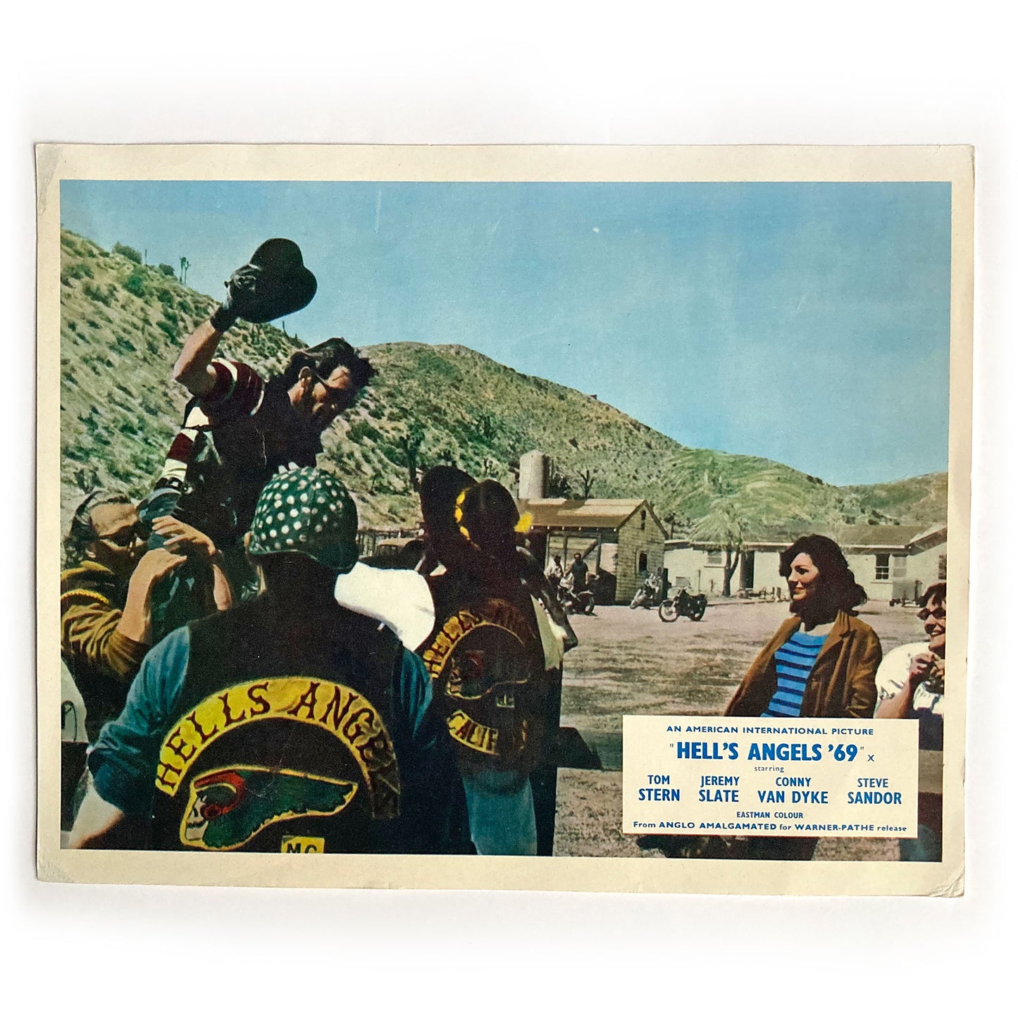 4 Original Hell's Angels '69 Movie Lobby Cards
