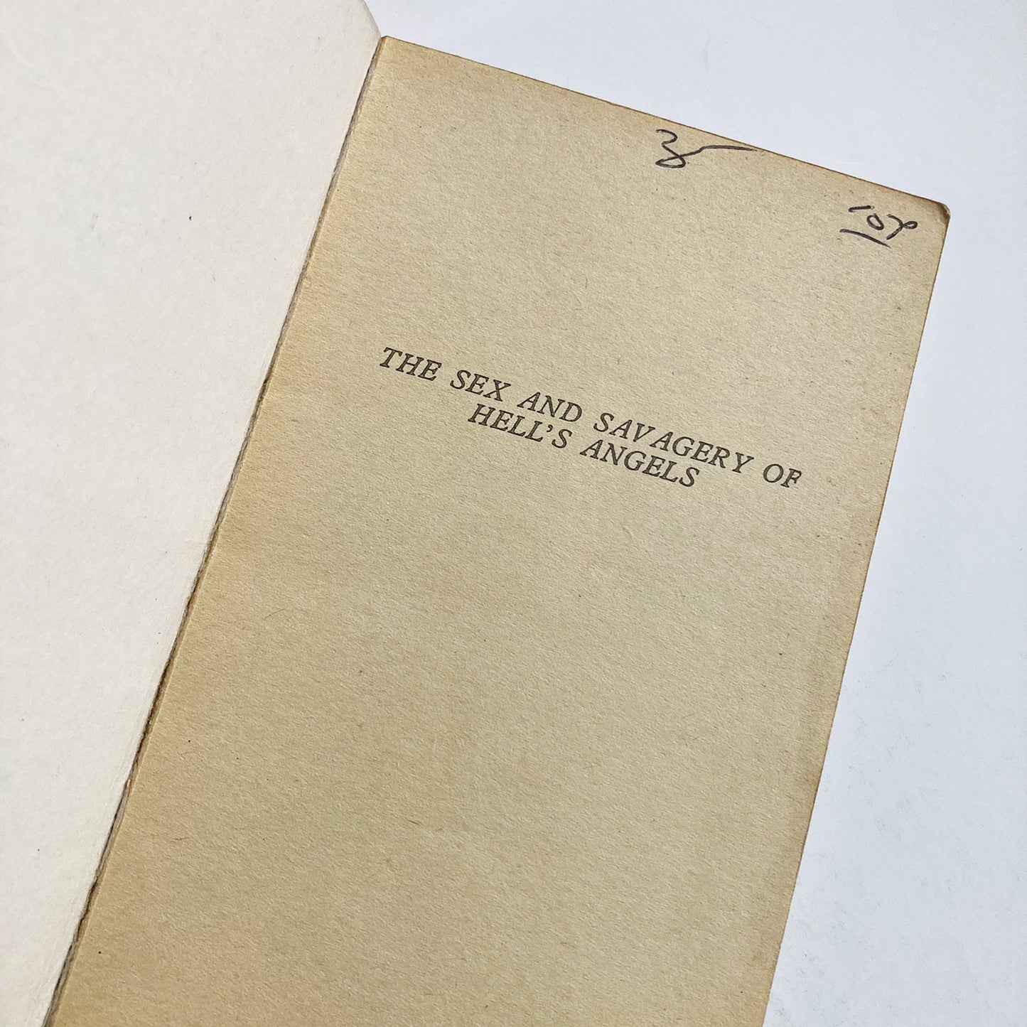 The Sex and Savagery of Hell's Angels by Jan Hudson, NEL paperback, 1971