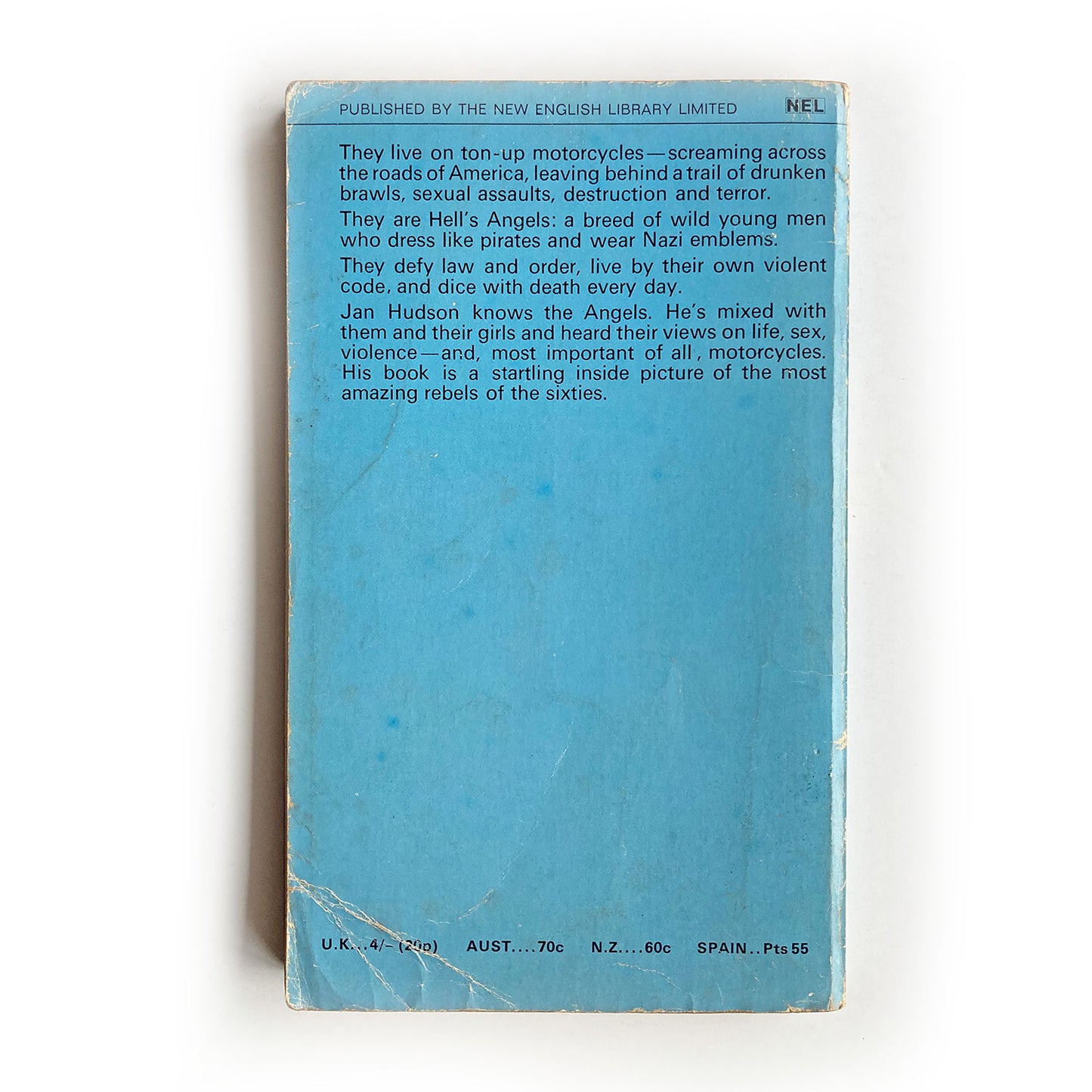 The Sex and Savagery of Hell's Angels by Jan Hudson, NEL paperback, 1969