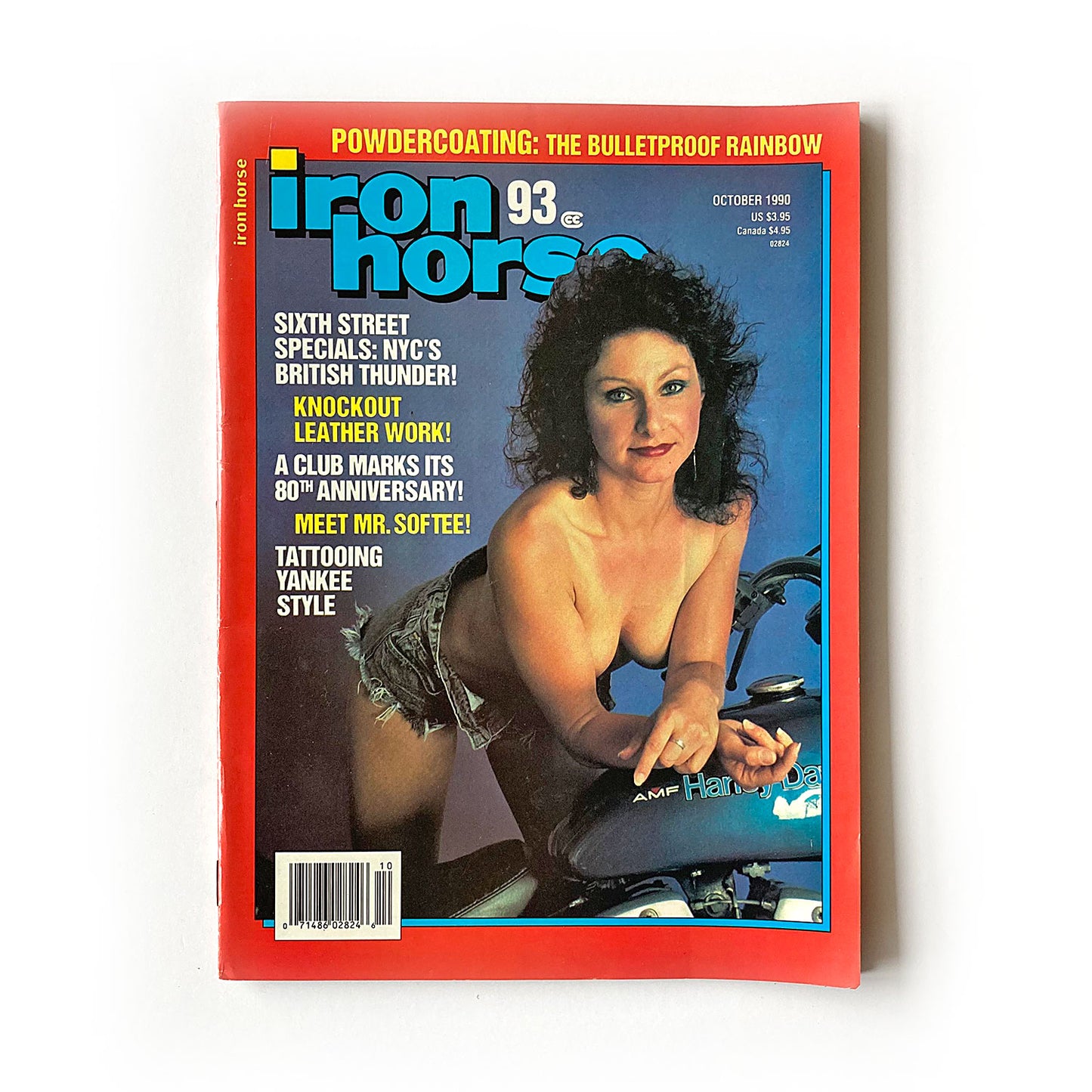 Iron Horse Magazine, Issue 93, October 1990, nude centrefold