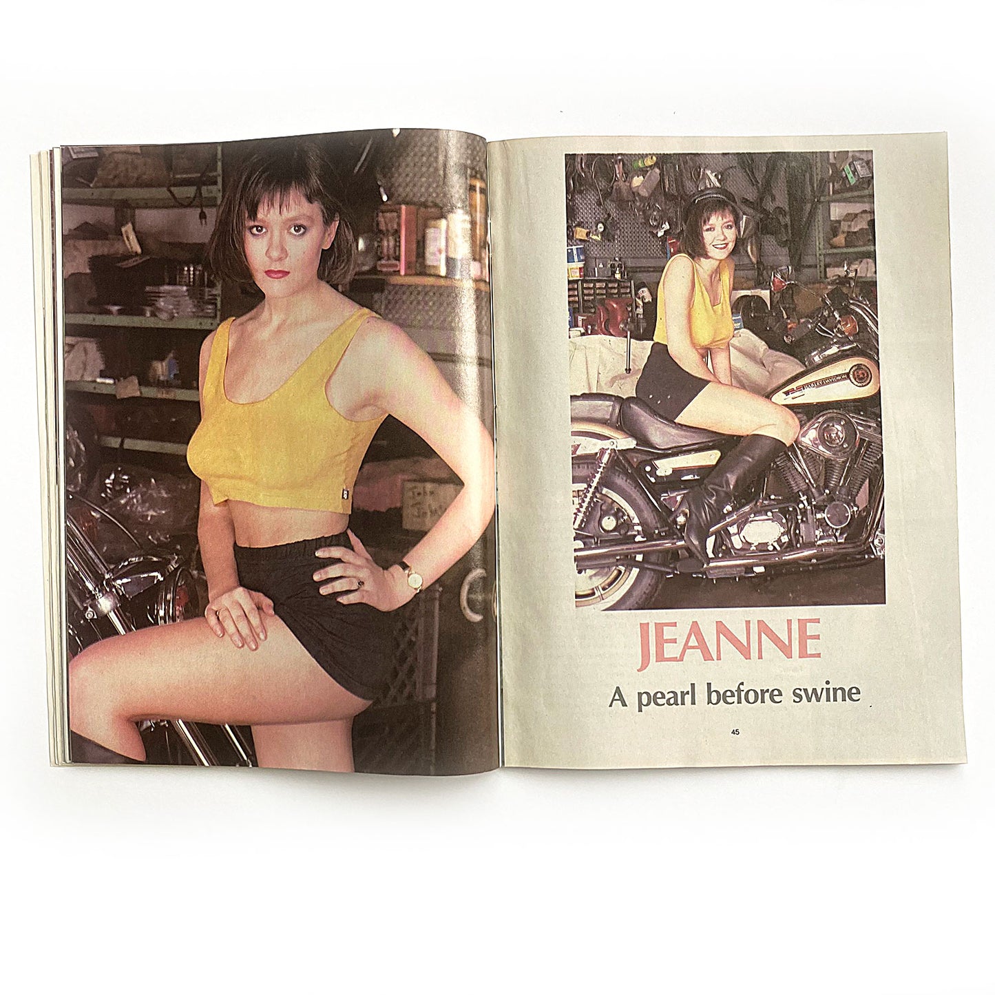 Iron Horse Magazine, Issue 82, April 1989, nude centrefold