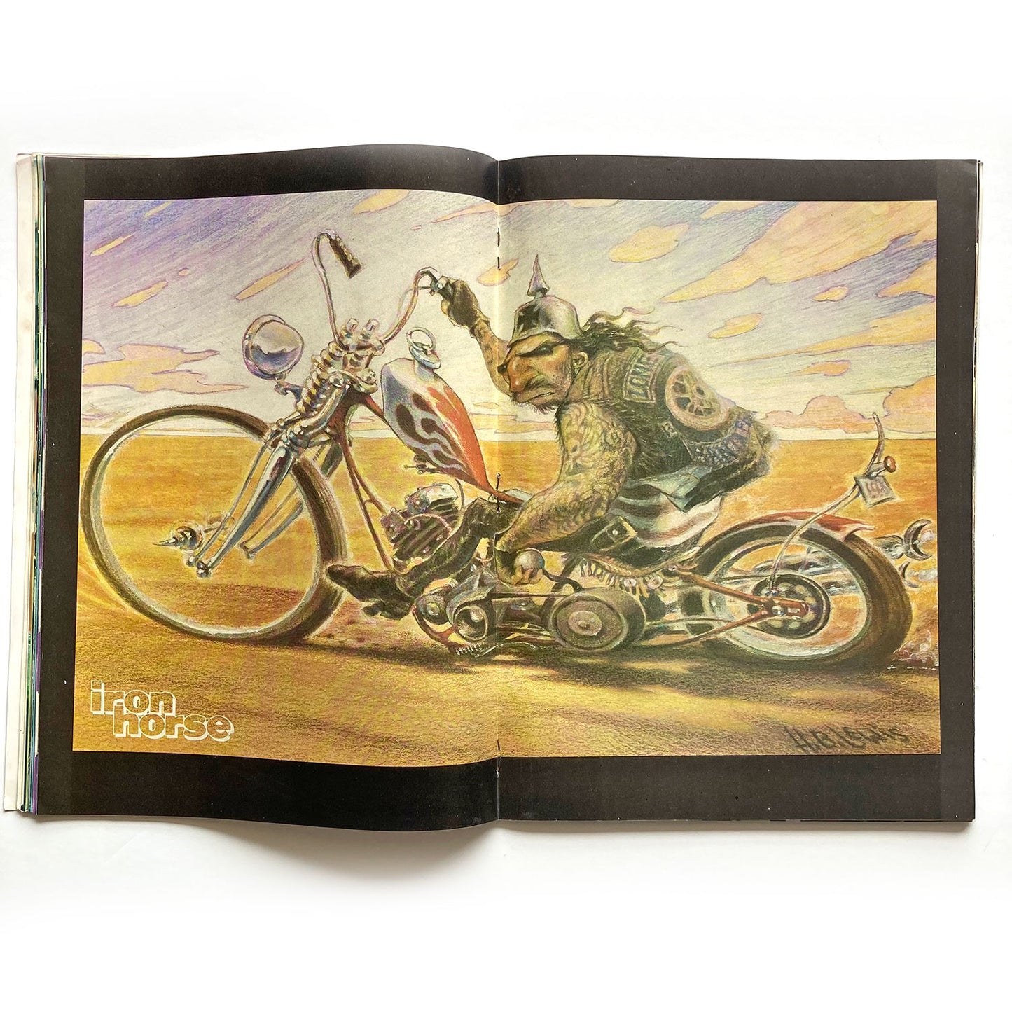 Iron Horse Magazine Issue 86, November 1989, nude centrefold