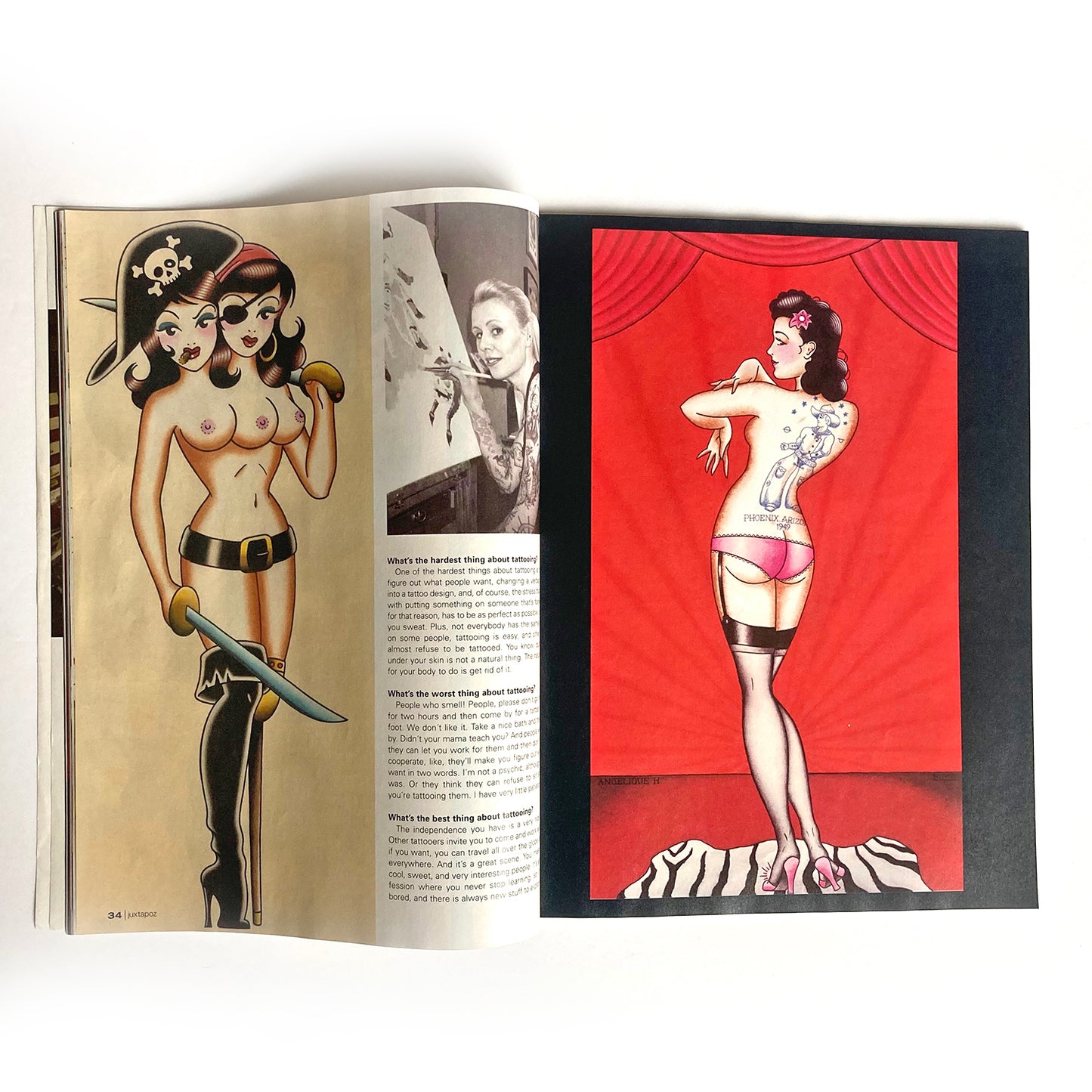 Juxtapoz Magazine, Special Tattoo Issue, Spring 2004, Mister Cartoon, Angelique Houtkamp