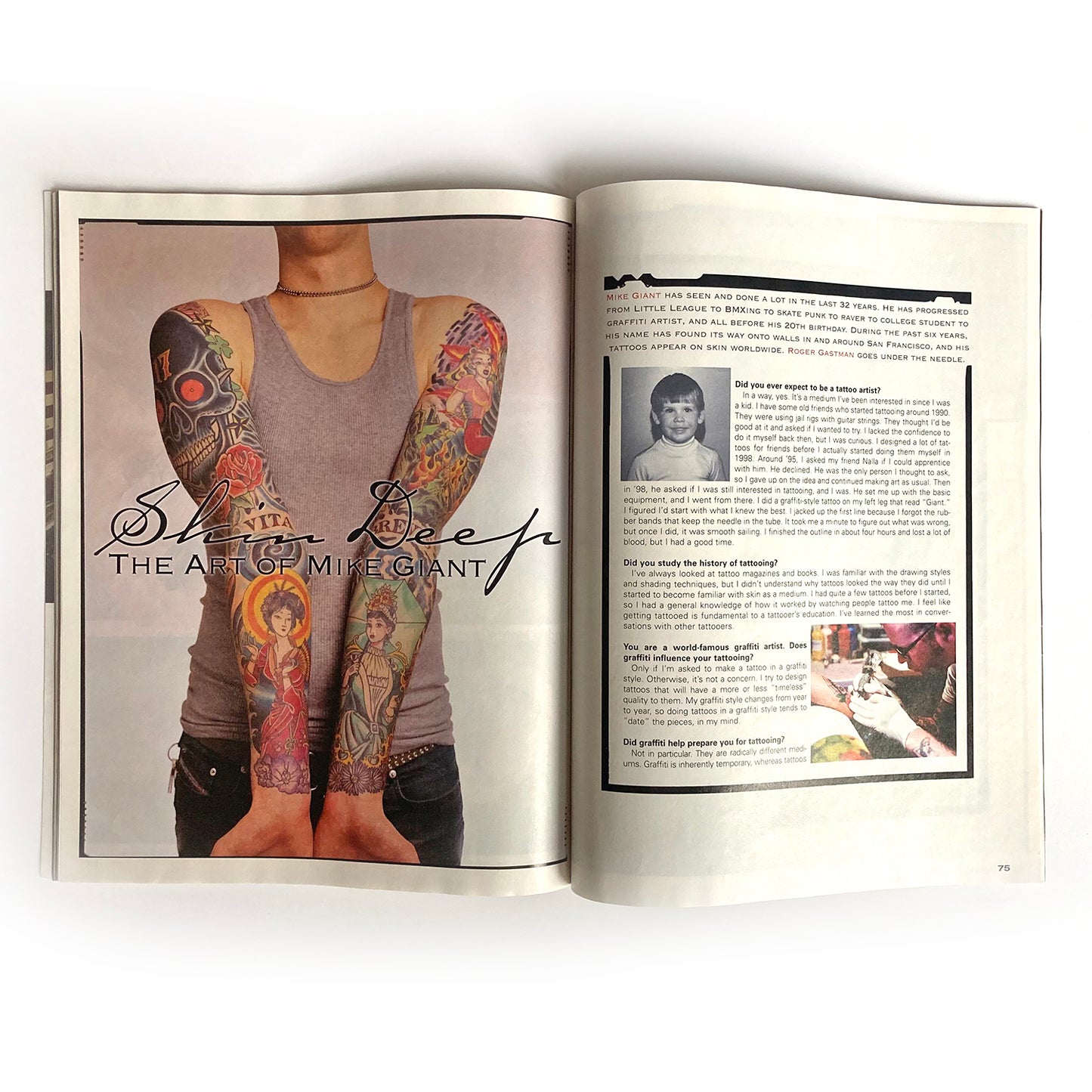 Juxtapoz Magazine, Special Tattoo Issue, Spring 2004, Mister Cartoon, Angelique Houtkamp