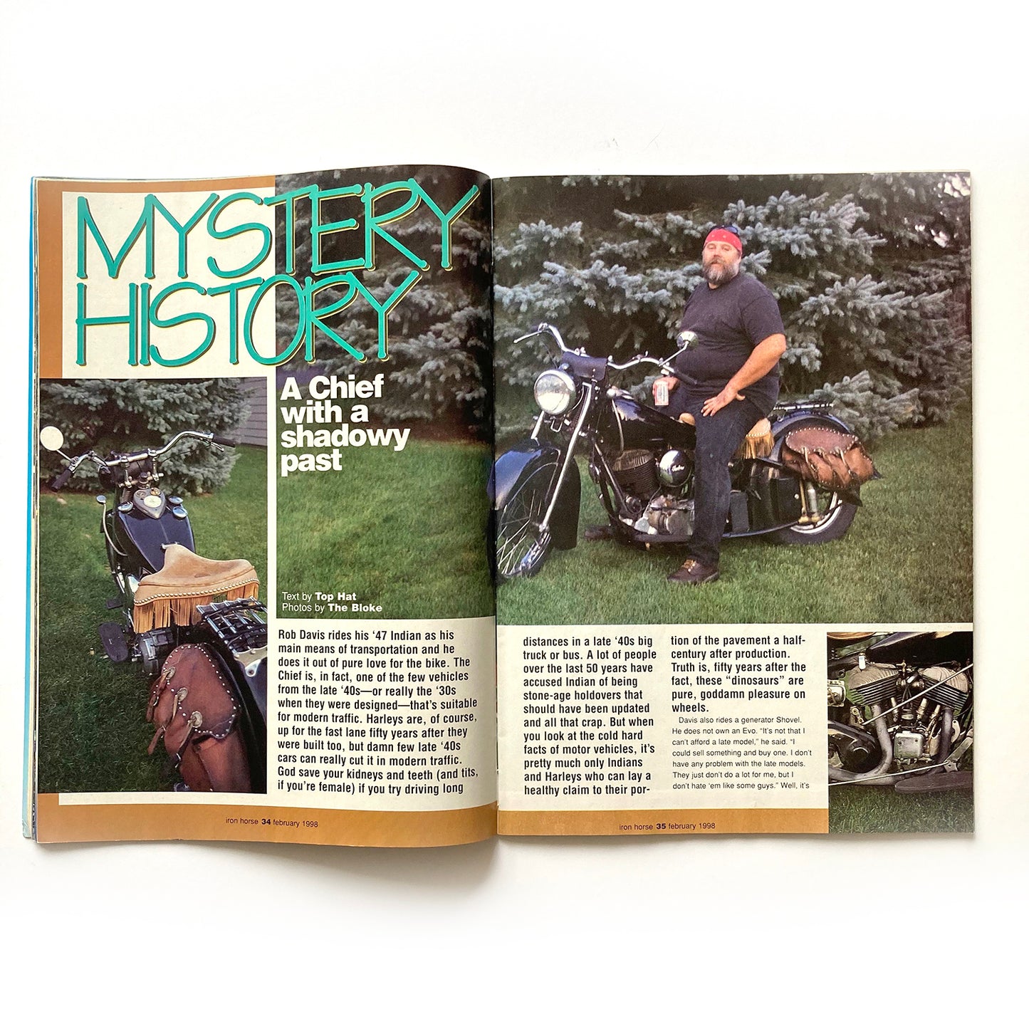Iron Horse Magazine Issue 157, February 1998, nude centrefold