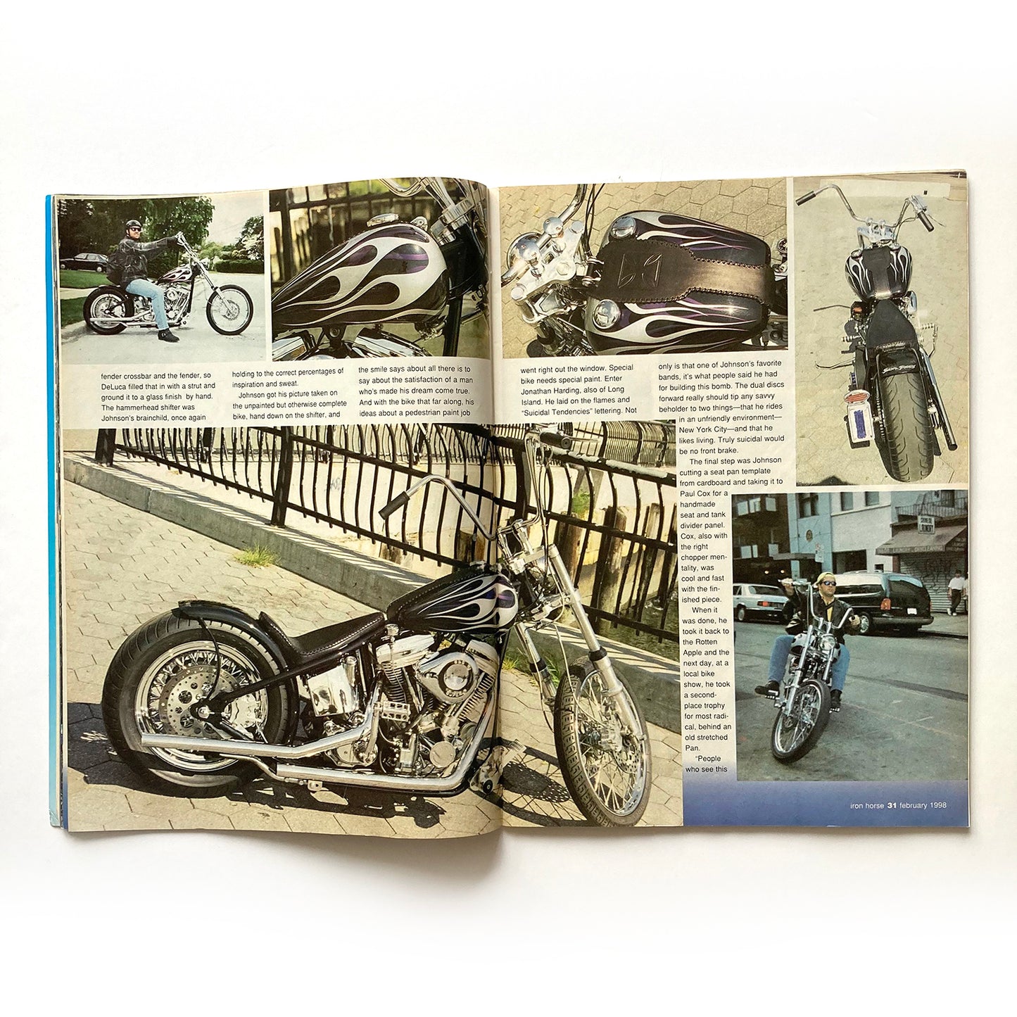 Iron Horse Magazine Issue 157, February 1998, nude centrefold