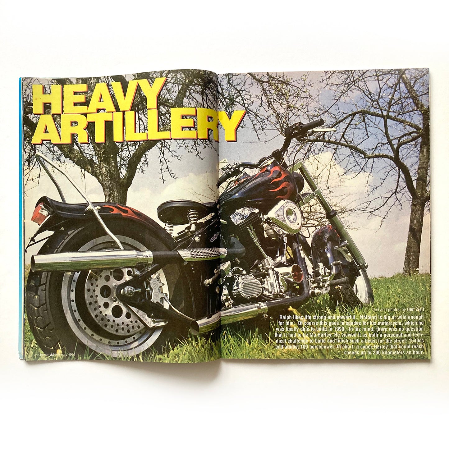 Iron Horse Magazine Issue 157, February 1998, nude centrefold