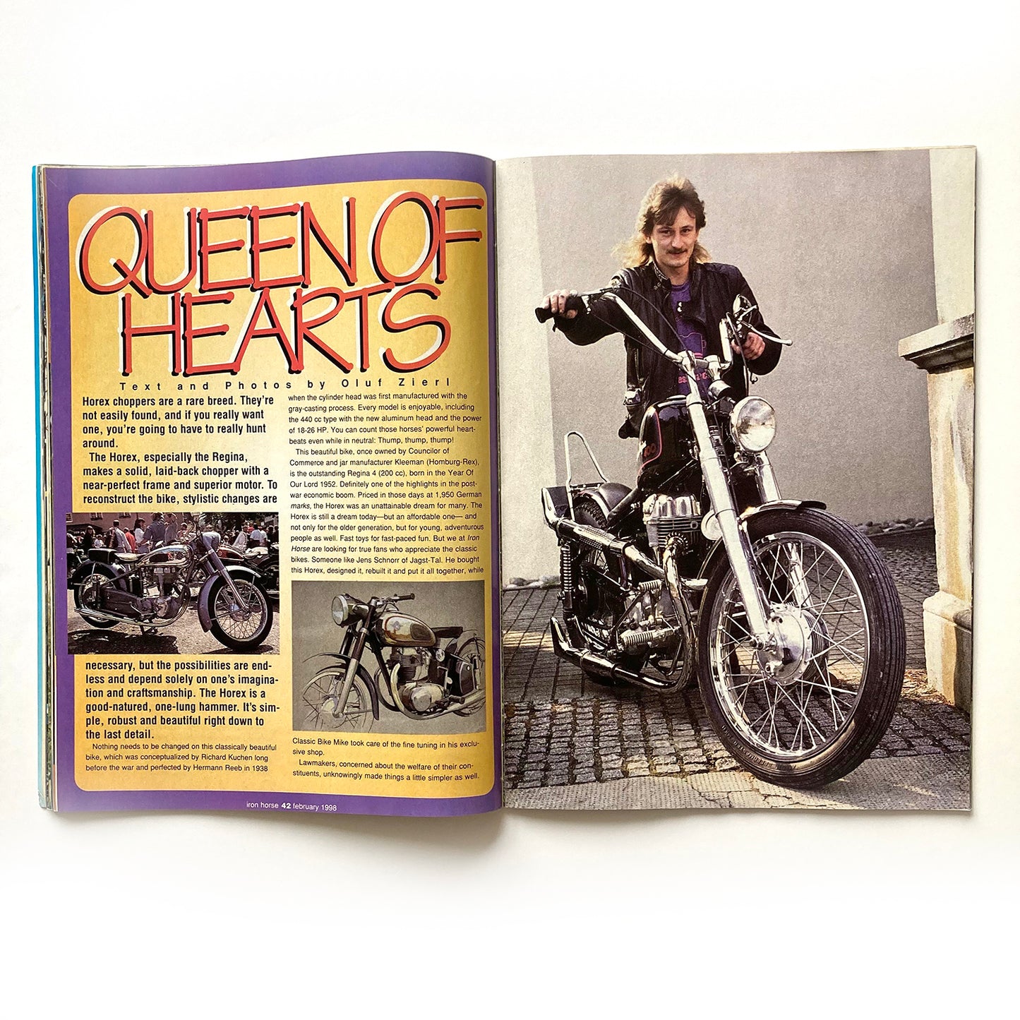 Iron Horse Magazine Issue 157, February 1998, nude centrefold