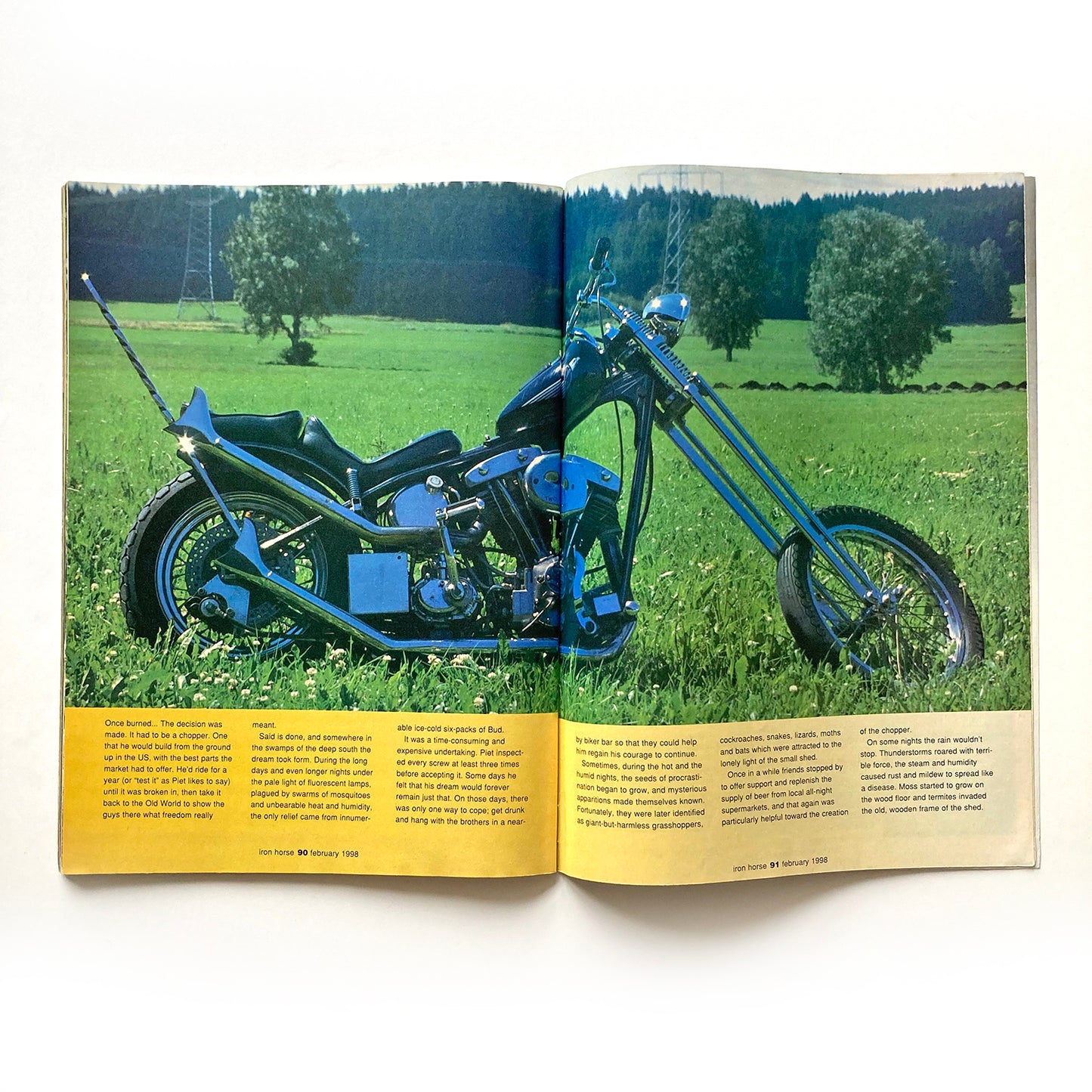Iron Horse Magazine Issue 157, February 1998, nude centrefold