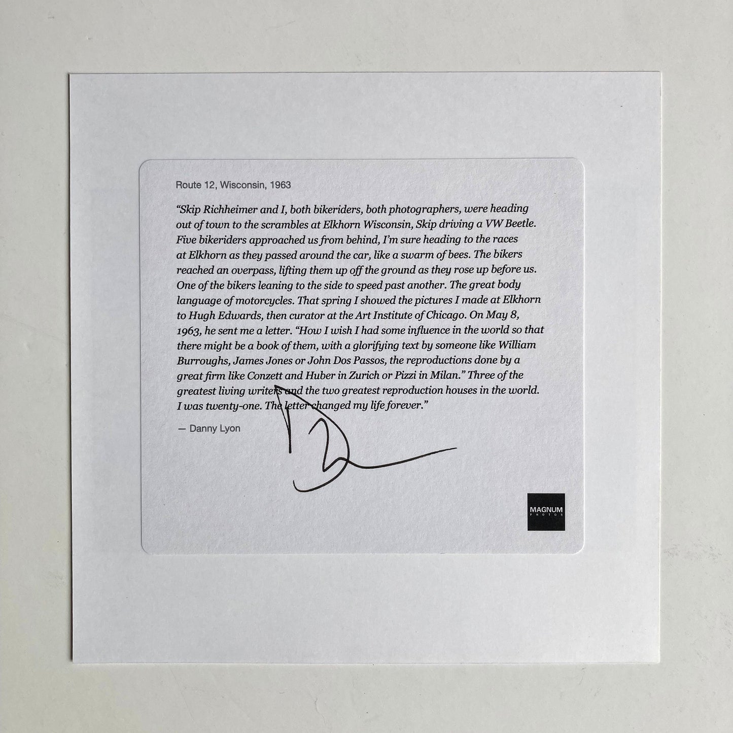 Danny Lyon BIKERIDERS Collection – SIGNED