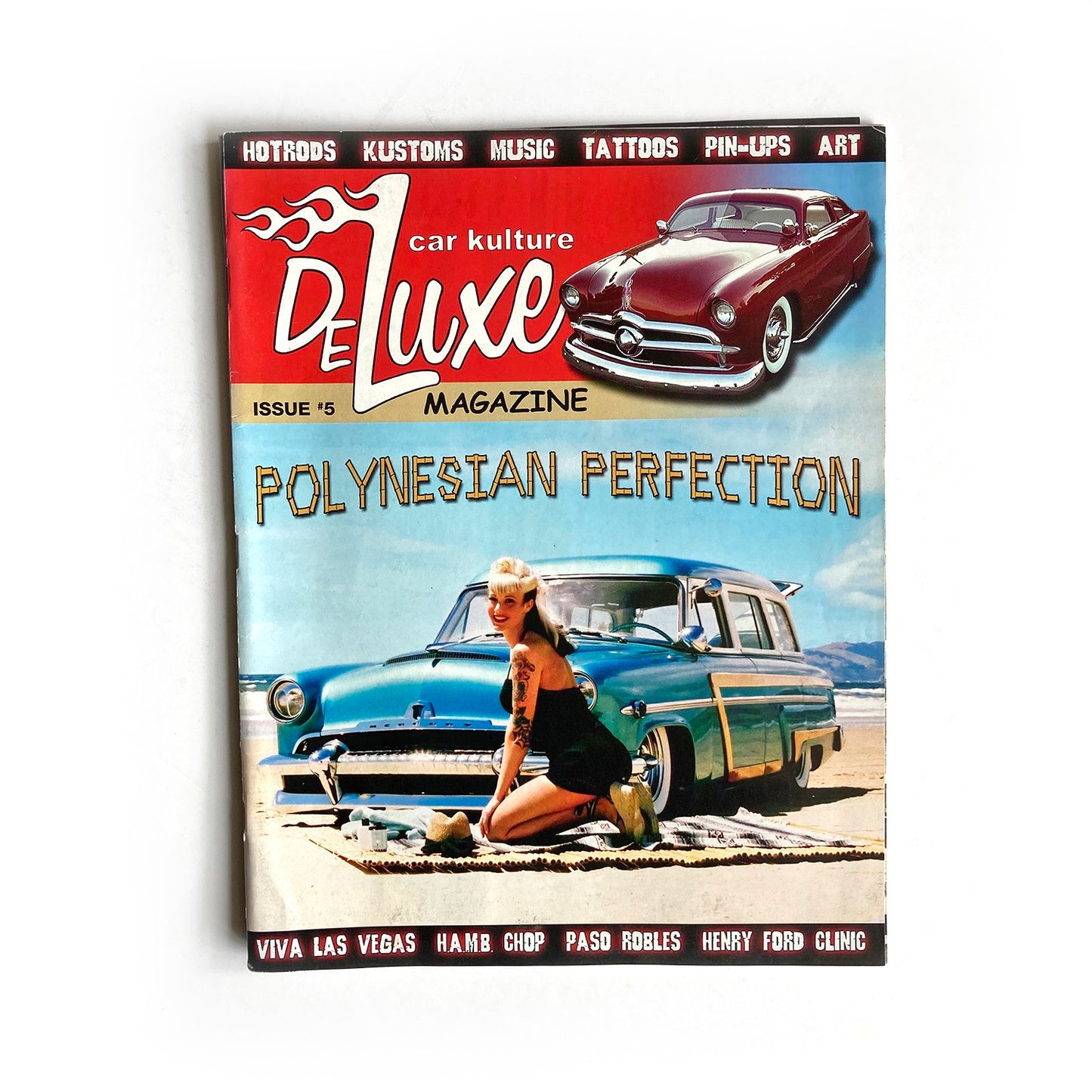 Three Car Kulture Deluxe magazines (issue 5, 7, 8) 2002-3, hot rods, kustoms, SoCal kulture