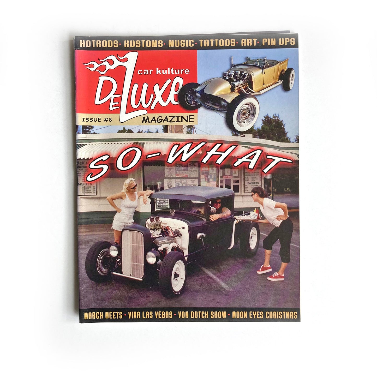 Three Car Kulture Deluxe magazines (issue 5, 7, 8) 2002-3, hot rods, kustoms, SoCal kulture