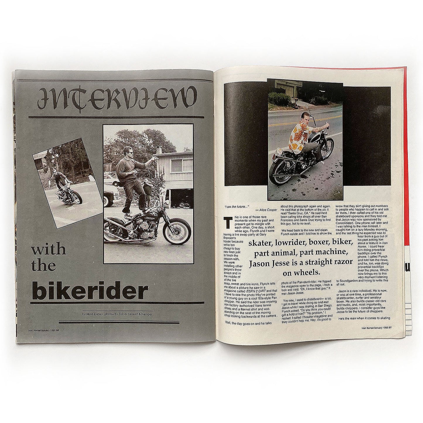 Jason Jessee RARE first article, Iron Horse Magazine Issue 131, January 1995