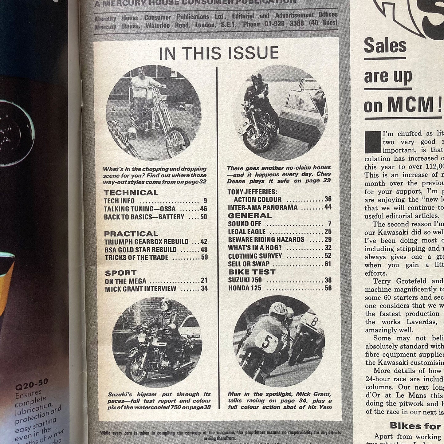 Motorcycle Mechanics magazine, October 1972