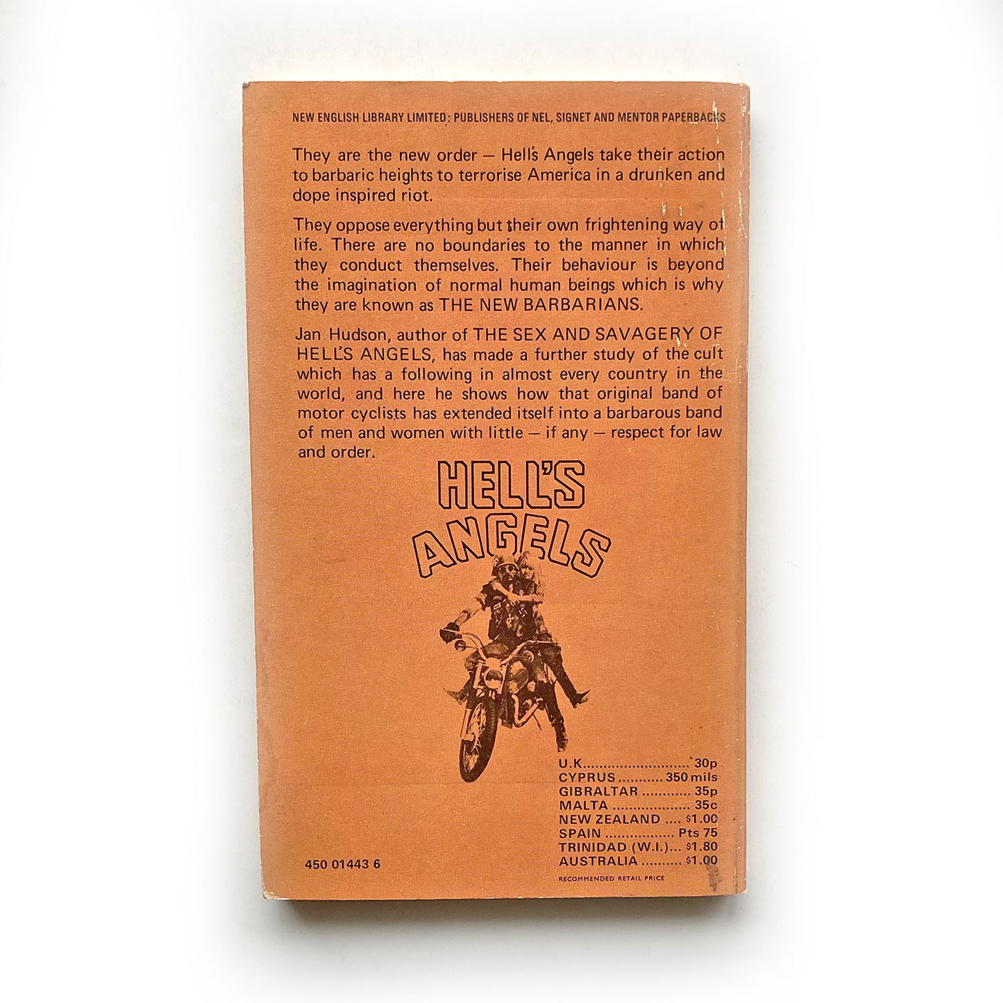 The New Barbarians by Jan Hudson, first edition NEL paperback, 1973