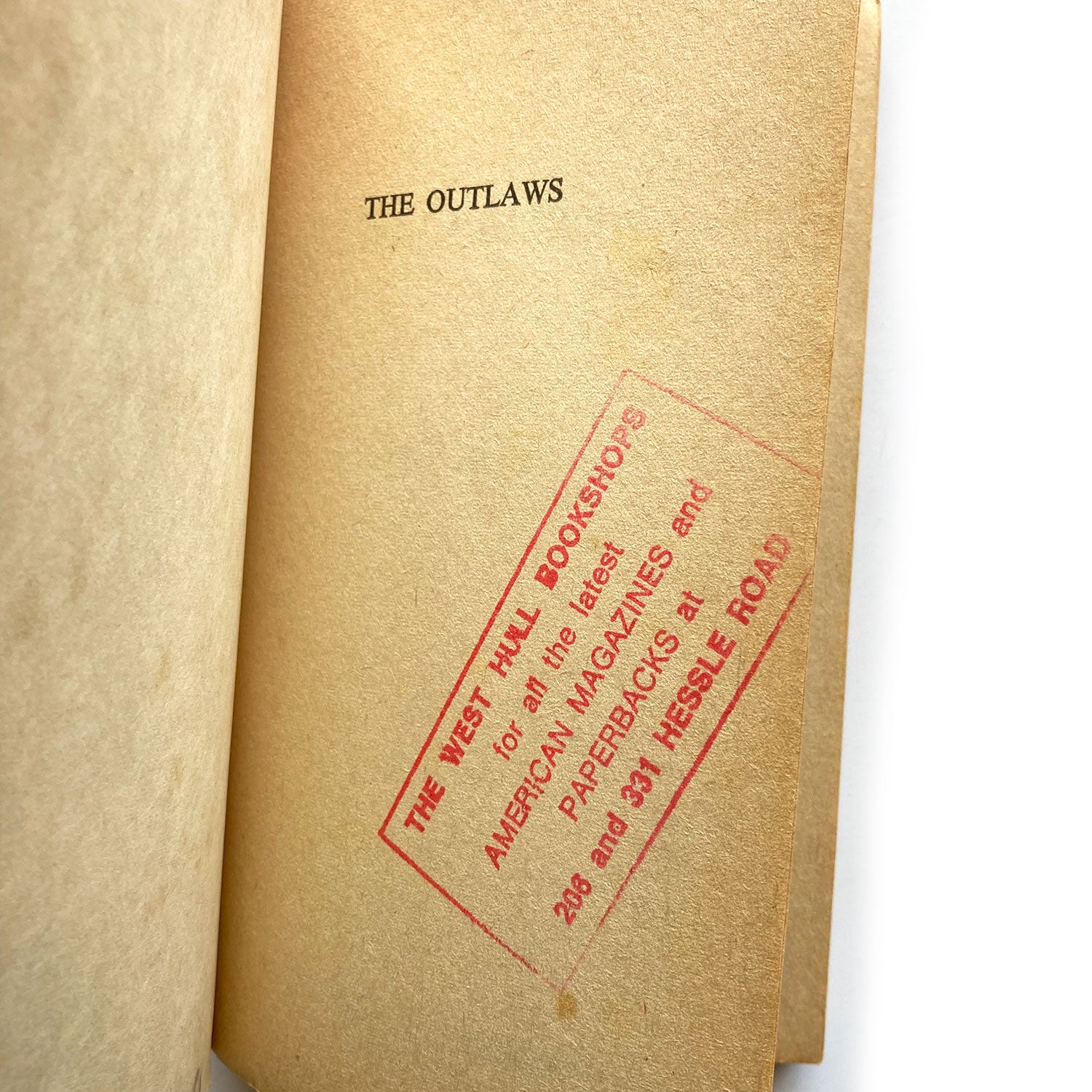 The Outlaws by Alex R. Stuart, First Edition paperback 1972, New English Library
