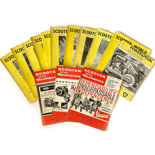 Vintage scooter magazine collection, UK, 1960-64